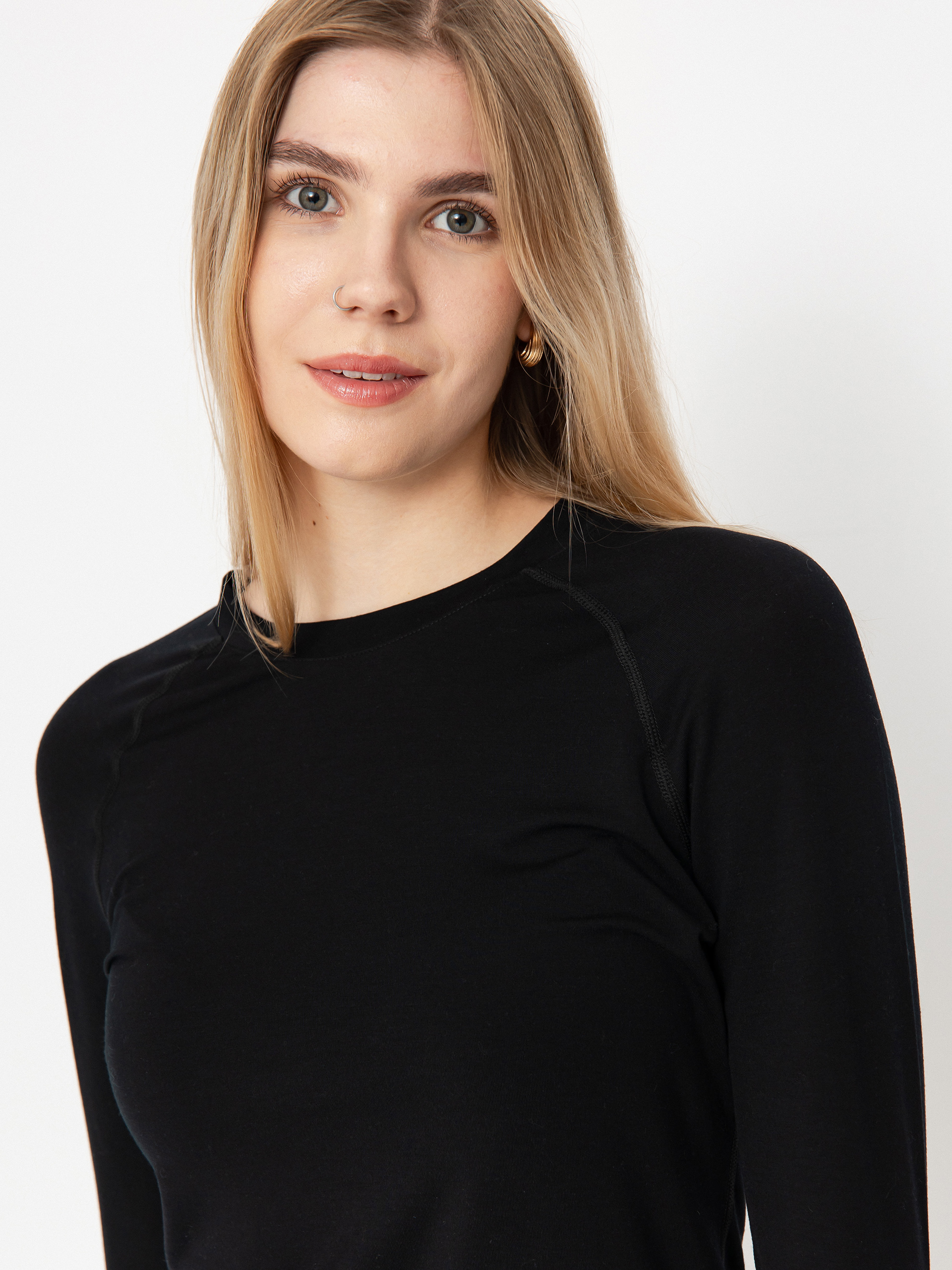 Dámský Triko Volcom Merino Blend Crew (black)
