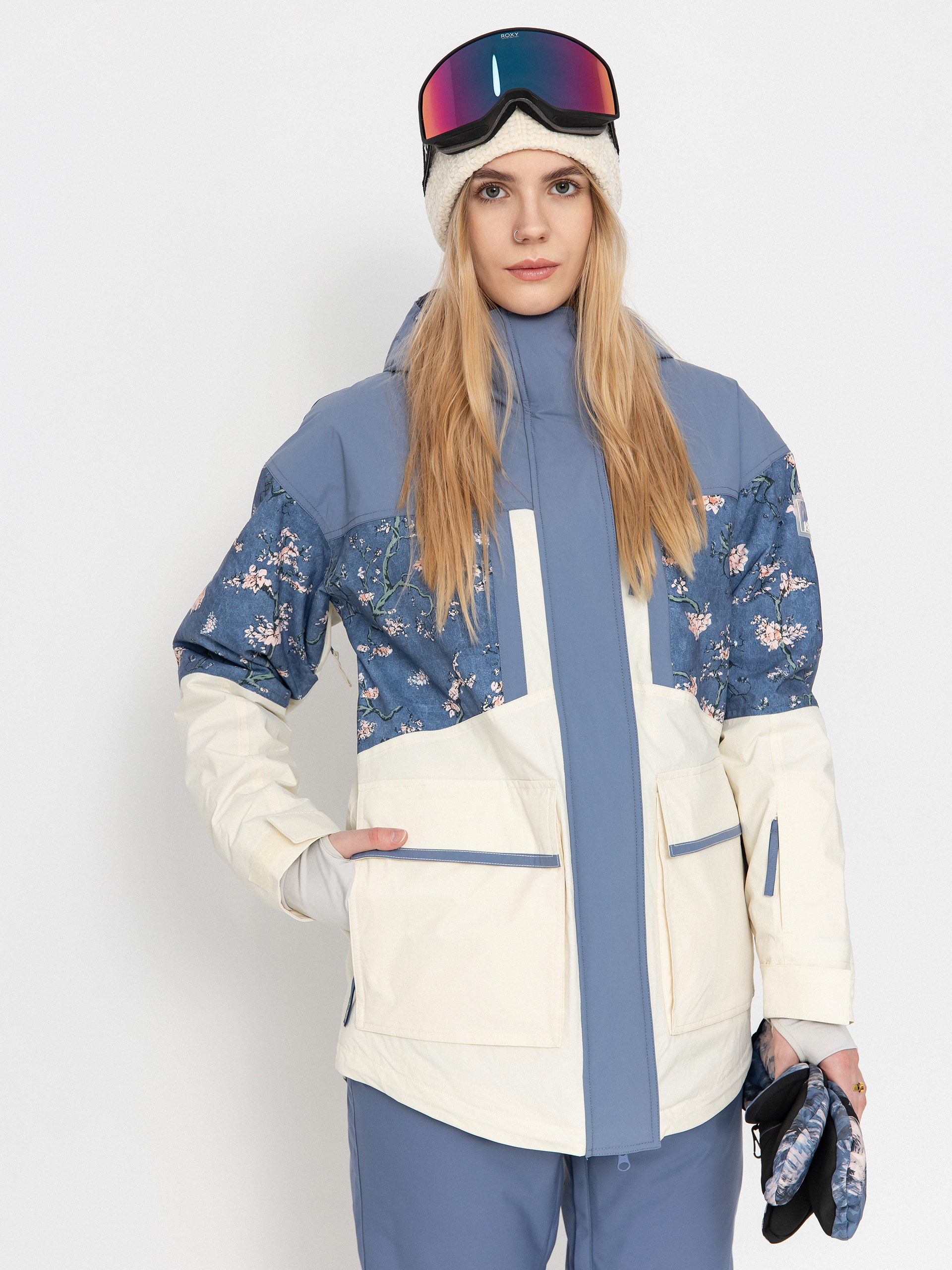 Dámská Snowboardová bunda Roxy Chloe Kim Parka (chloe blossom)