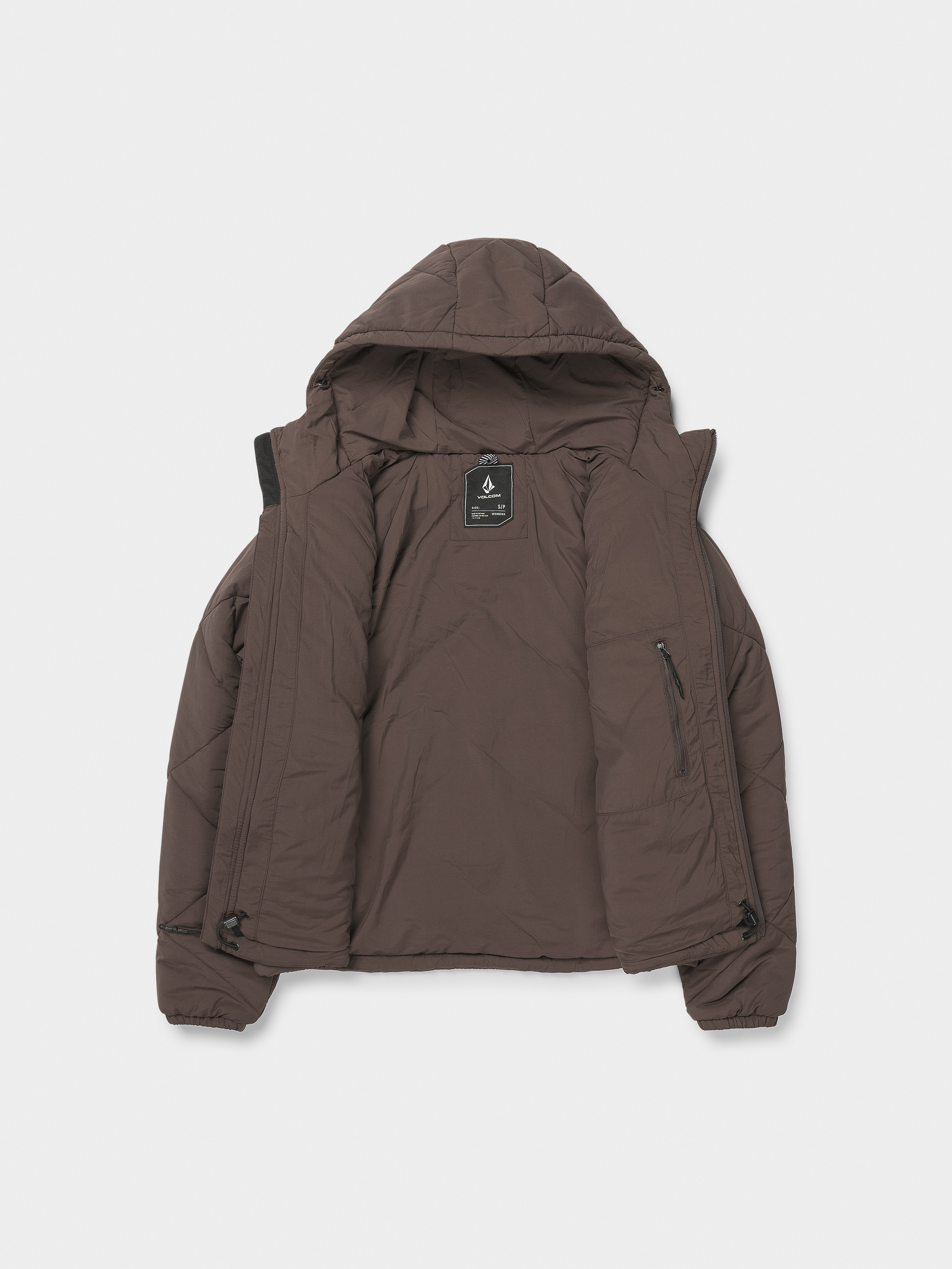 Dámská Snowboardová bunda Volcom Quinn Puff (mahogany)