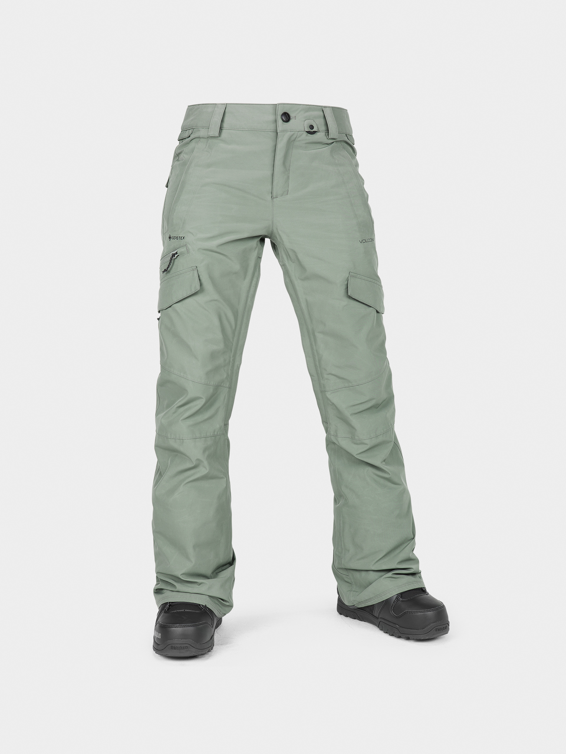 Snowboardovu00e9 kalhoty  Volcom Aston Gore Tex Wmn (lichen green)