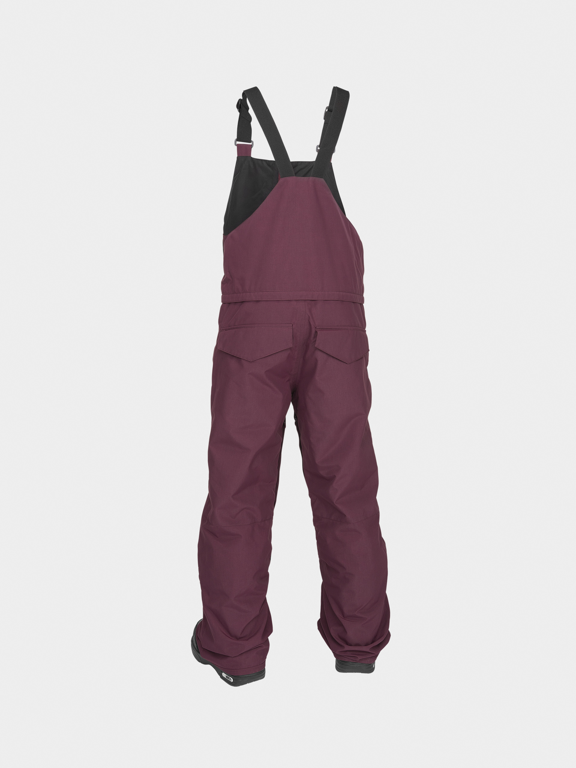 Snowboardové kalhoty  Volcom Barkley Ins Bib Overall JR (burgundy)