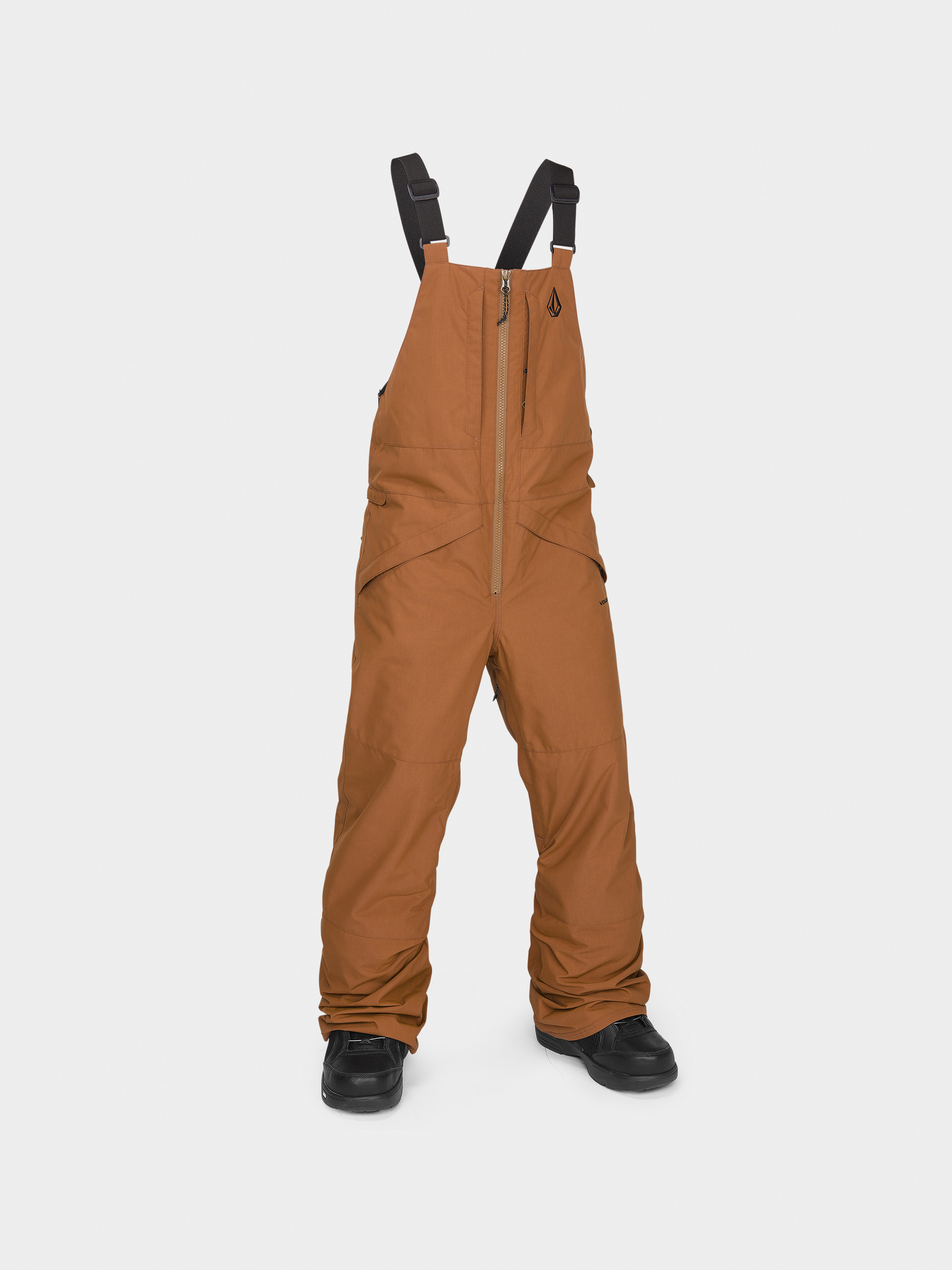 Snowboardové kalhoty  Volcom Barkley Ins Bib Overall JR (caramel)