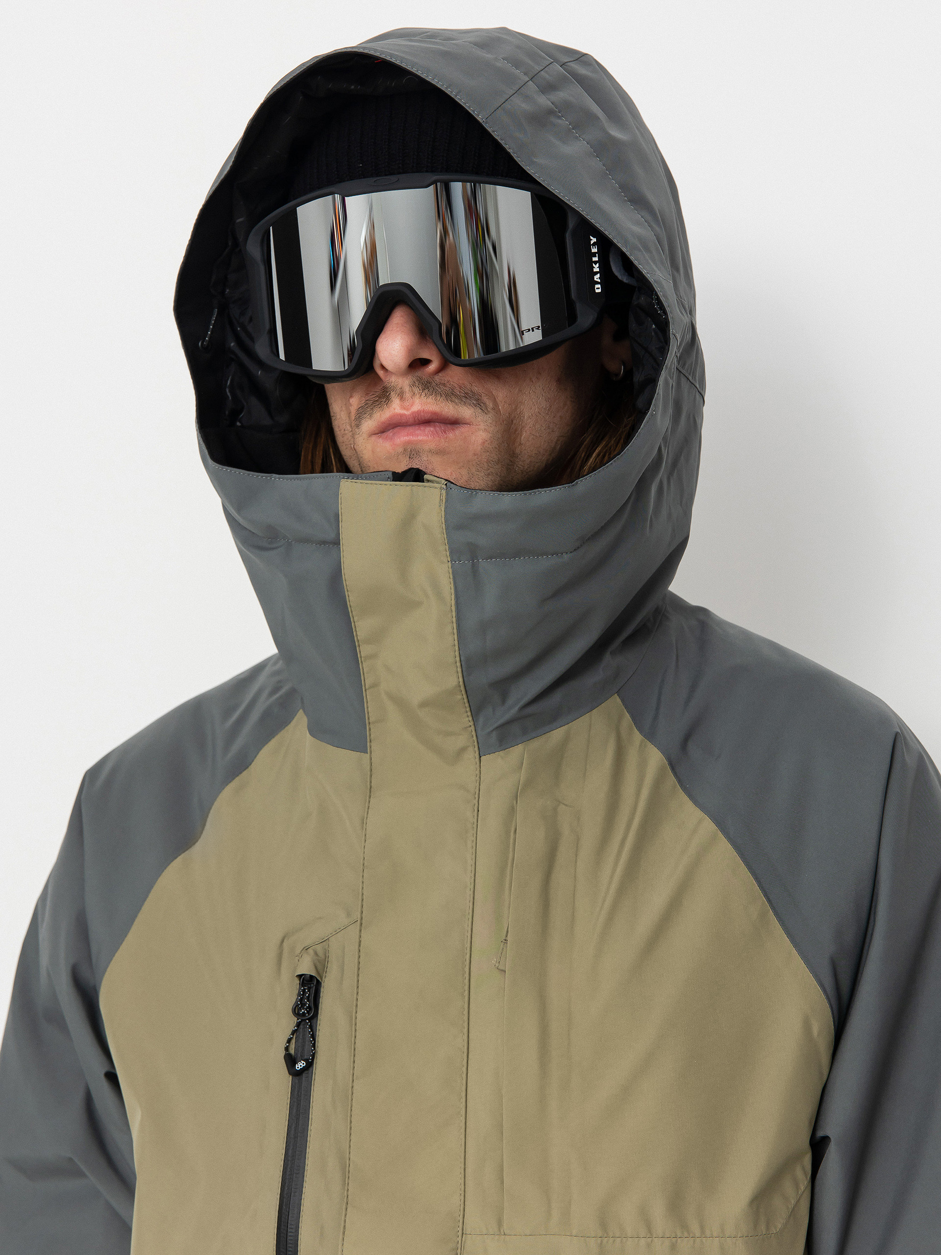 Pánská Snowboardová bunda 686 Gore Tex Core Inslulated (rhino grey colorblock)