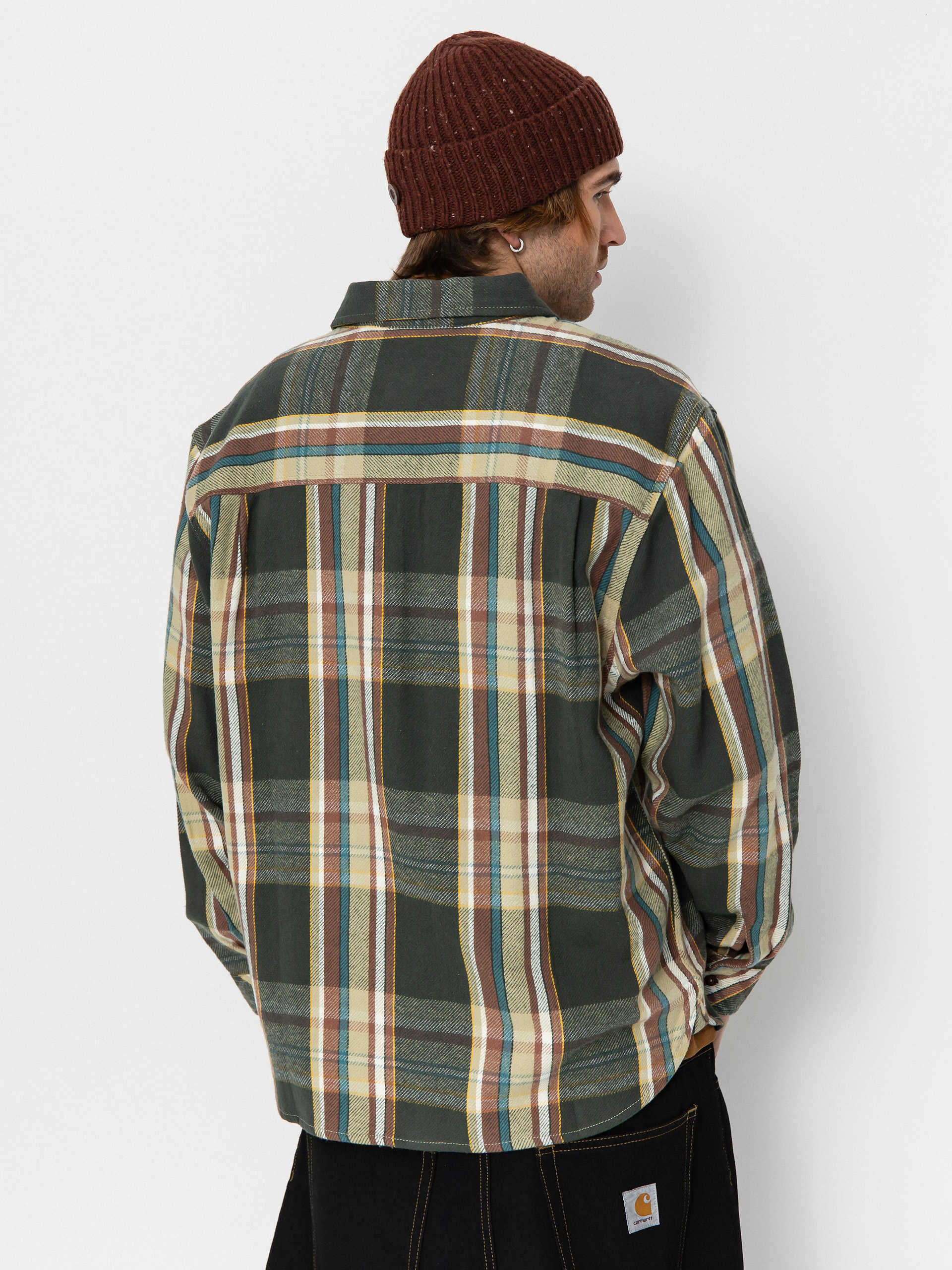 Košile Element Hueco Classic (slate green plaid)