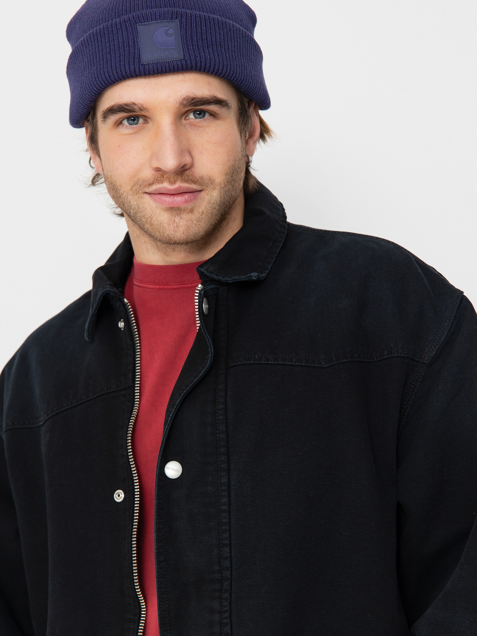 Bunda Carhartt WIP OG Santa Fe Coat (black/black)