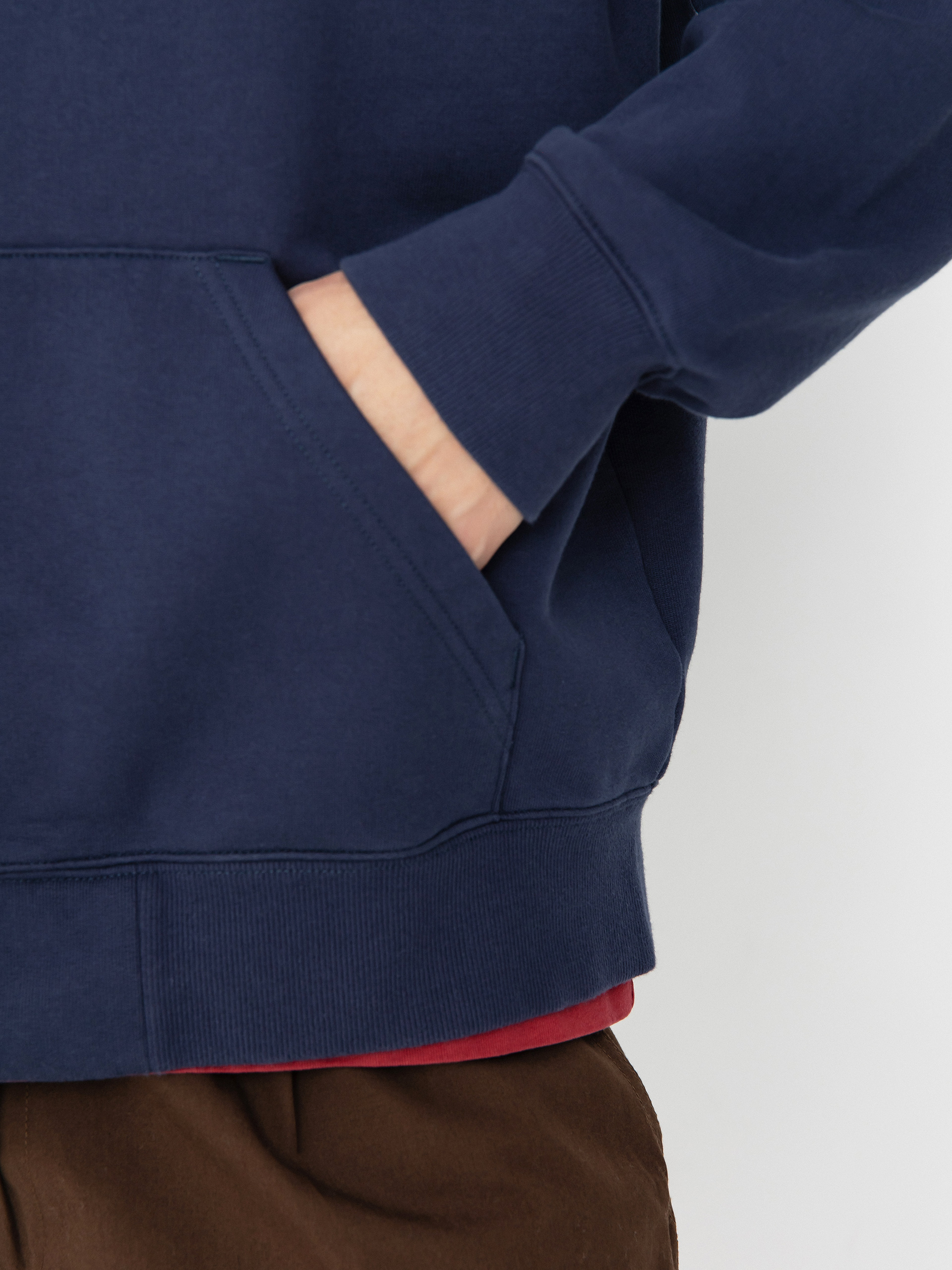 Mikina s kapucí Carhartt WIP Runaway ZHD (blue/vermillion)