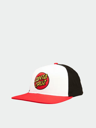 Kšiltovka  Santa Cruz Classic Dot Snapback (white/black/red)