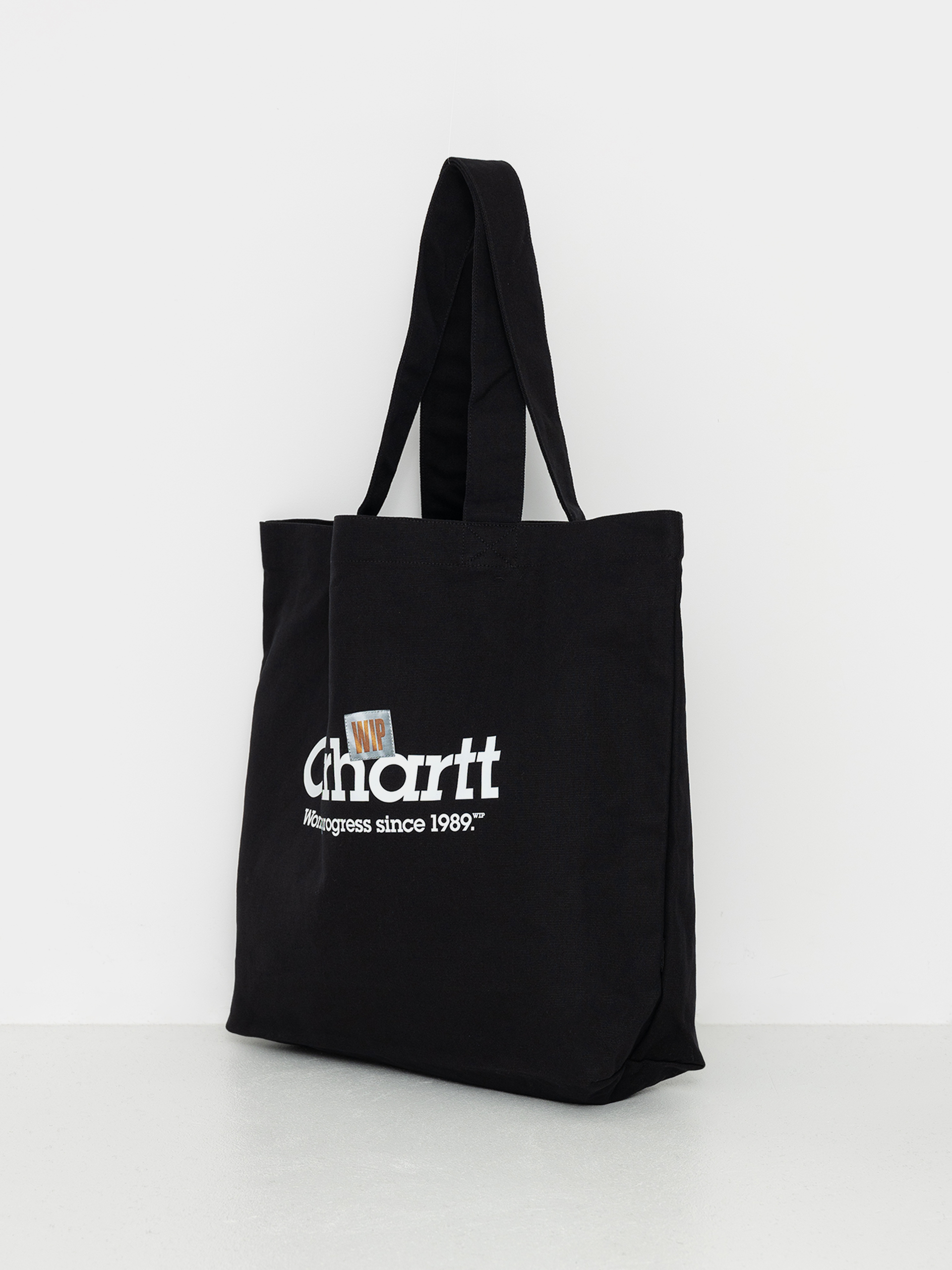 Taška Carhartt WIP Canvas Graphic Tote (label script print black)