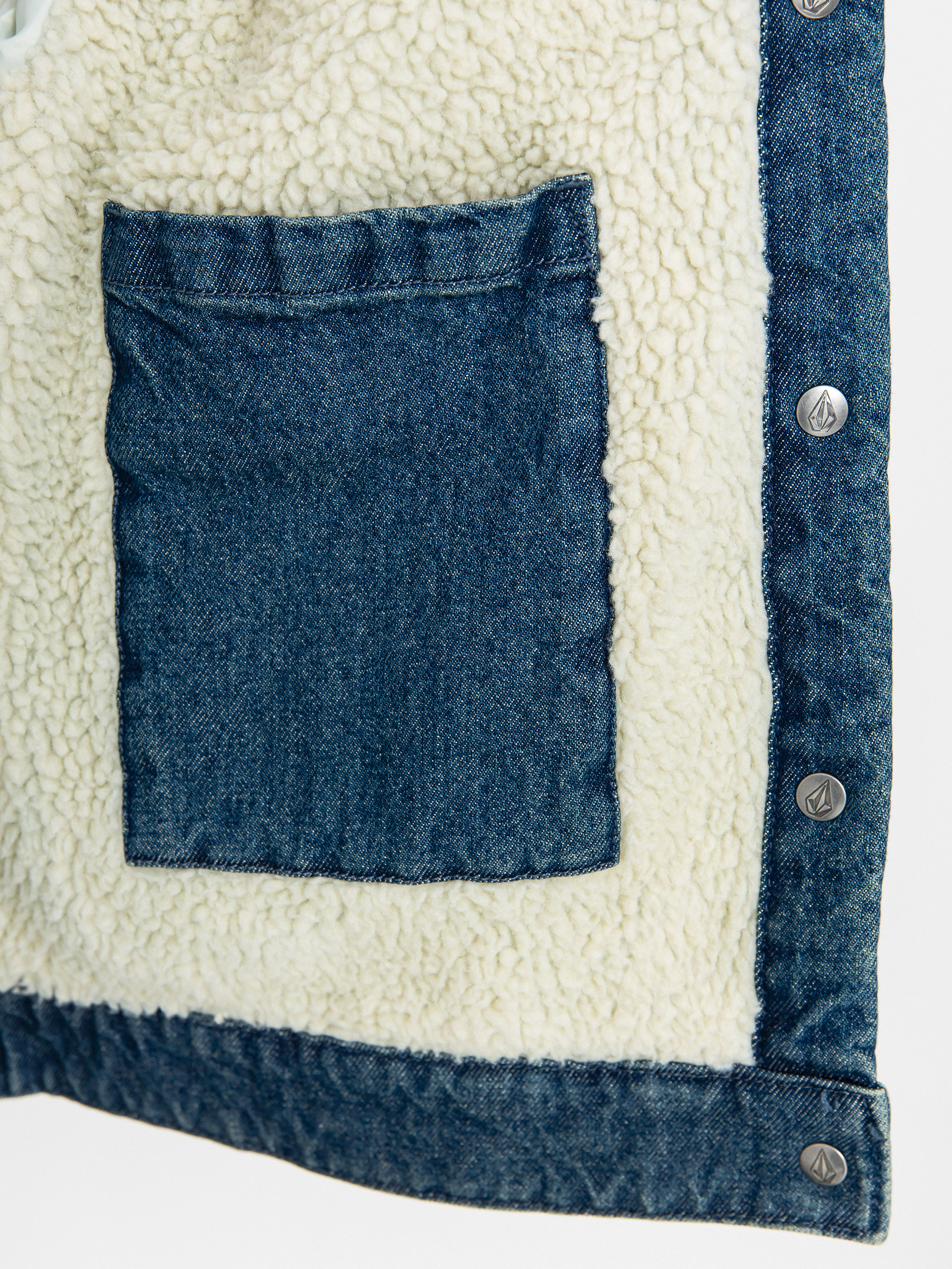 Bunda Volcom Fa Keutchi Denim Wmn (vmi-vintage marbled indigo)