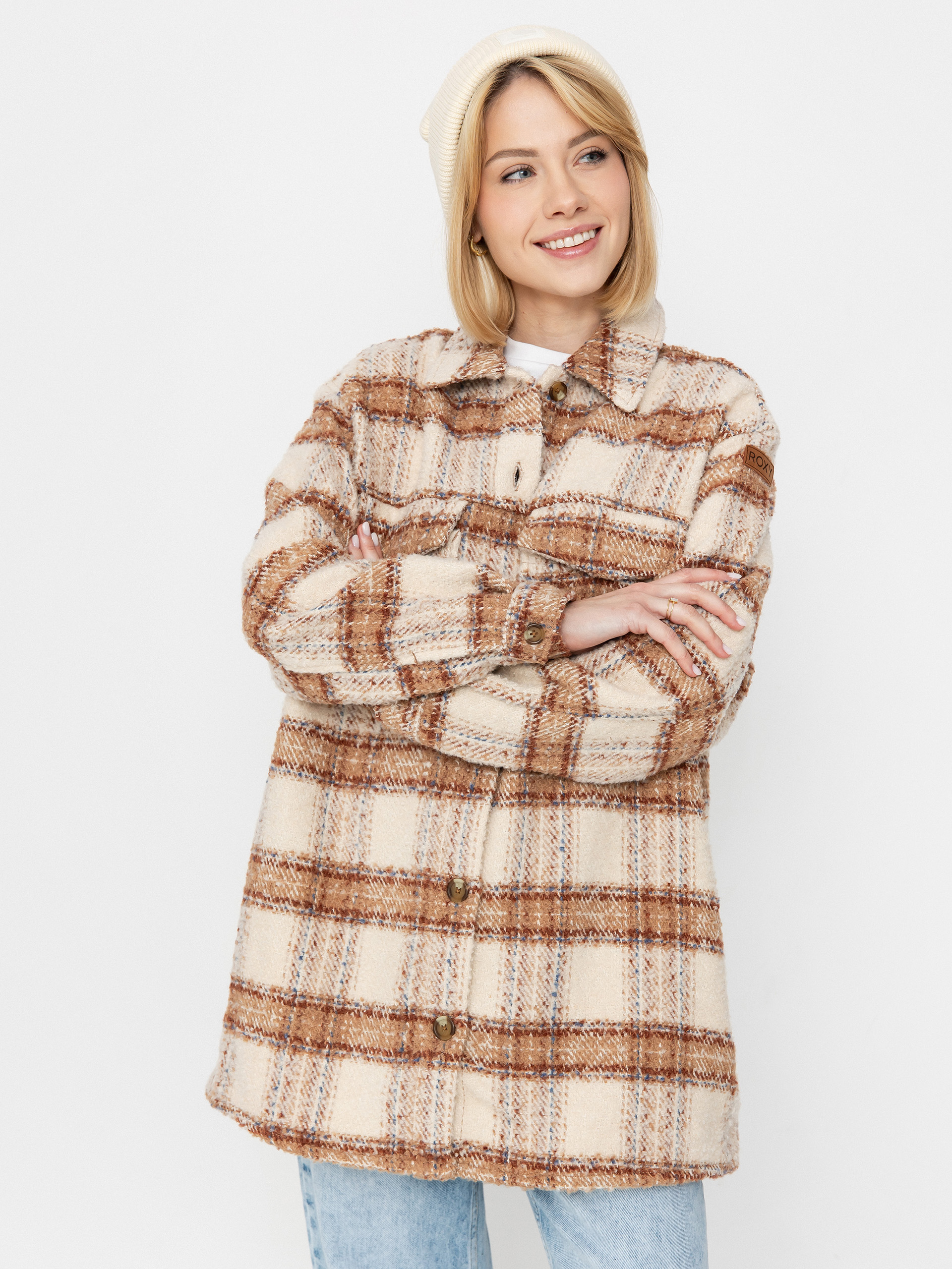 Košile Roxy Check The Swel III Wmn (parchement paradise)