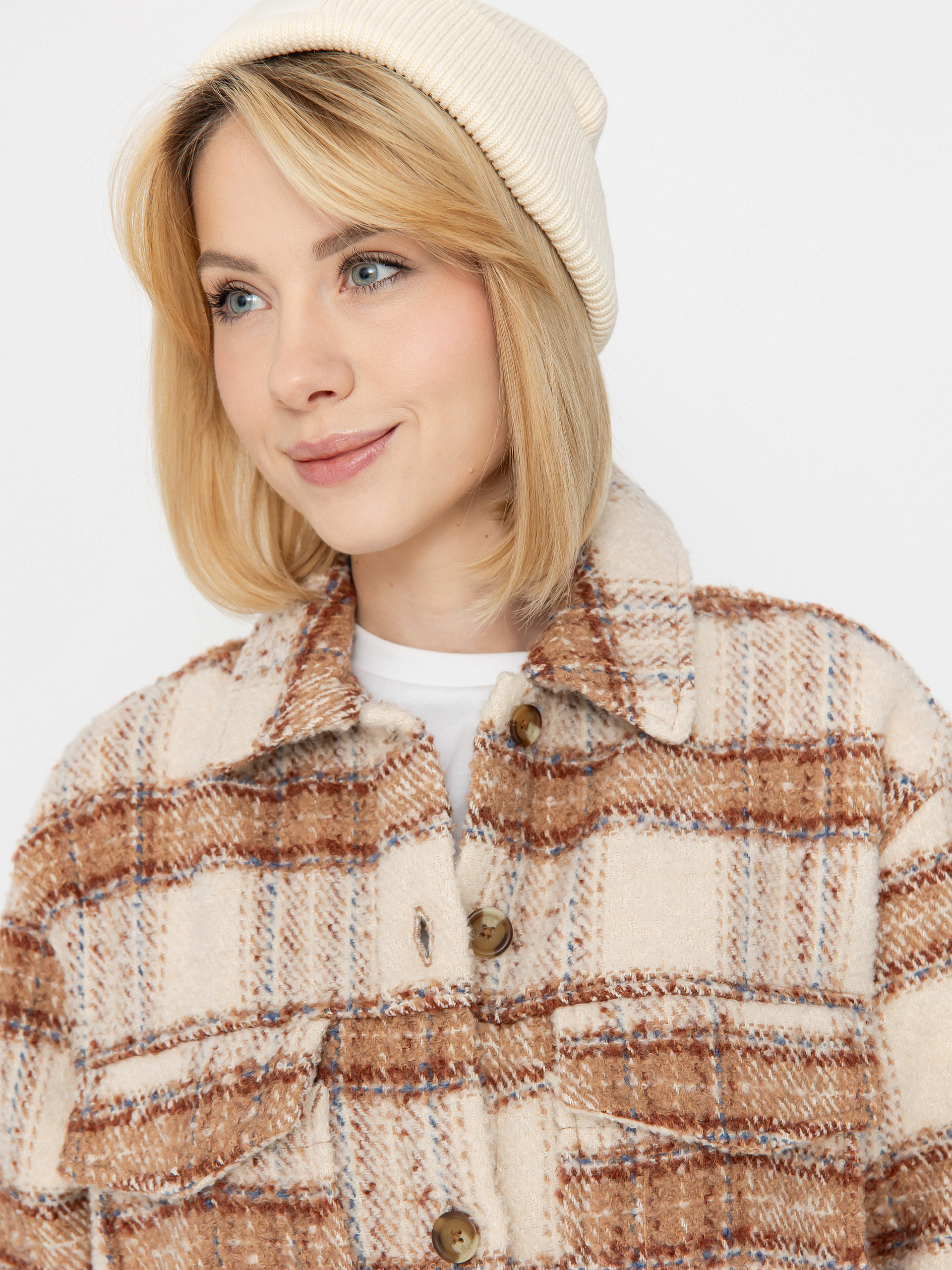 Košile Roxy Check The Swel III Wmn (parchement paradise)