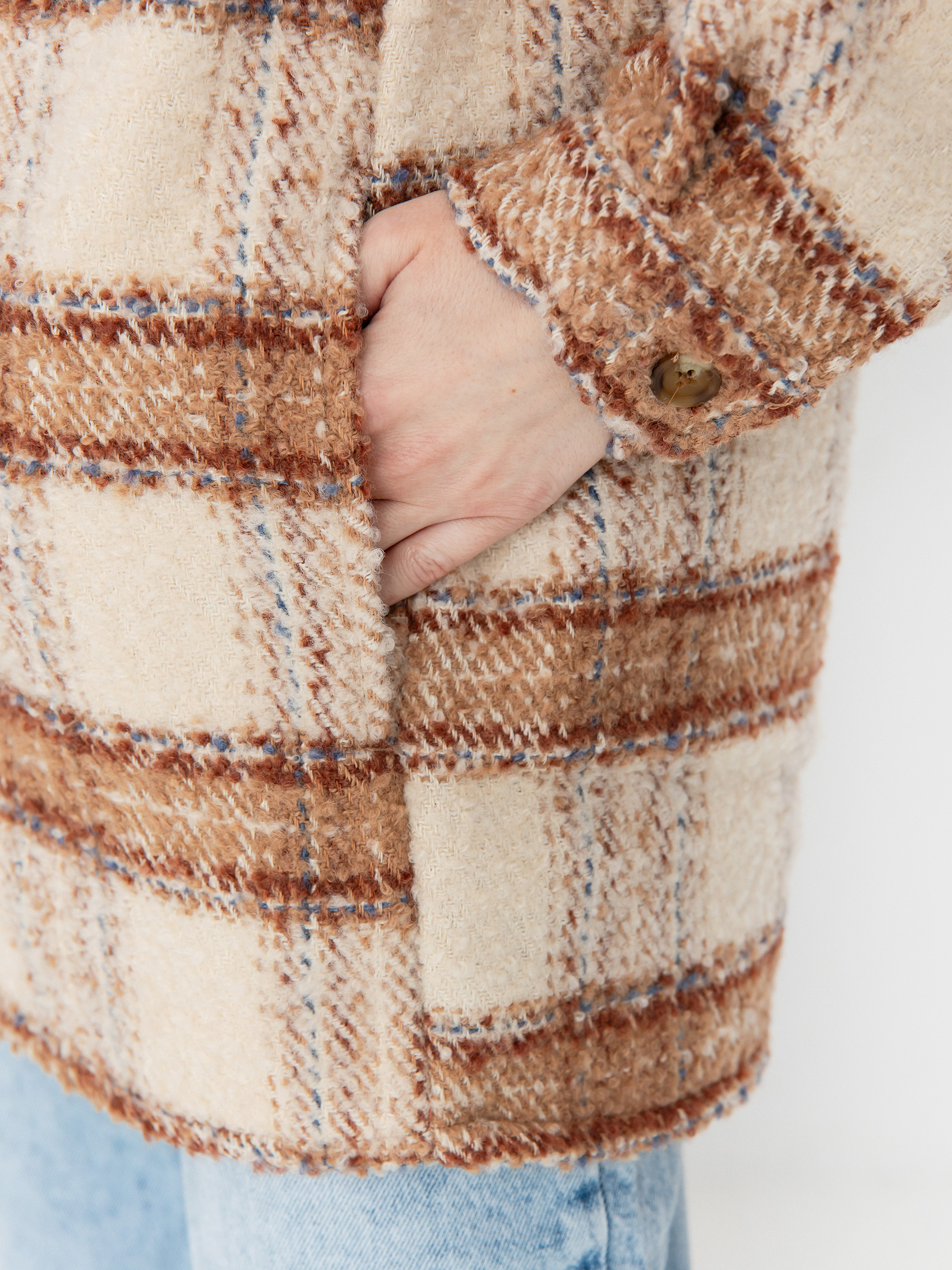 Košile Roxy Check The Swel III Wmn (parchement paradise)