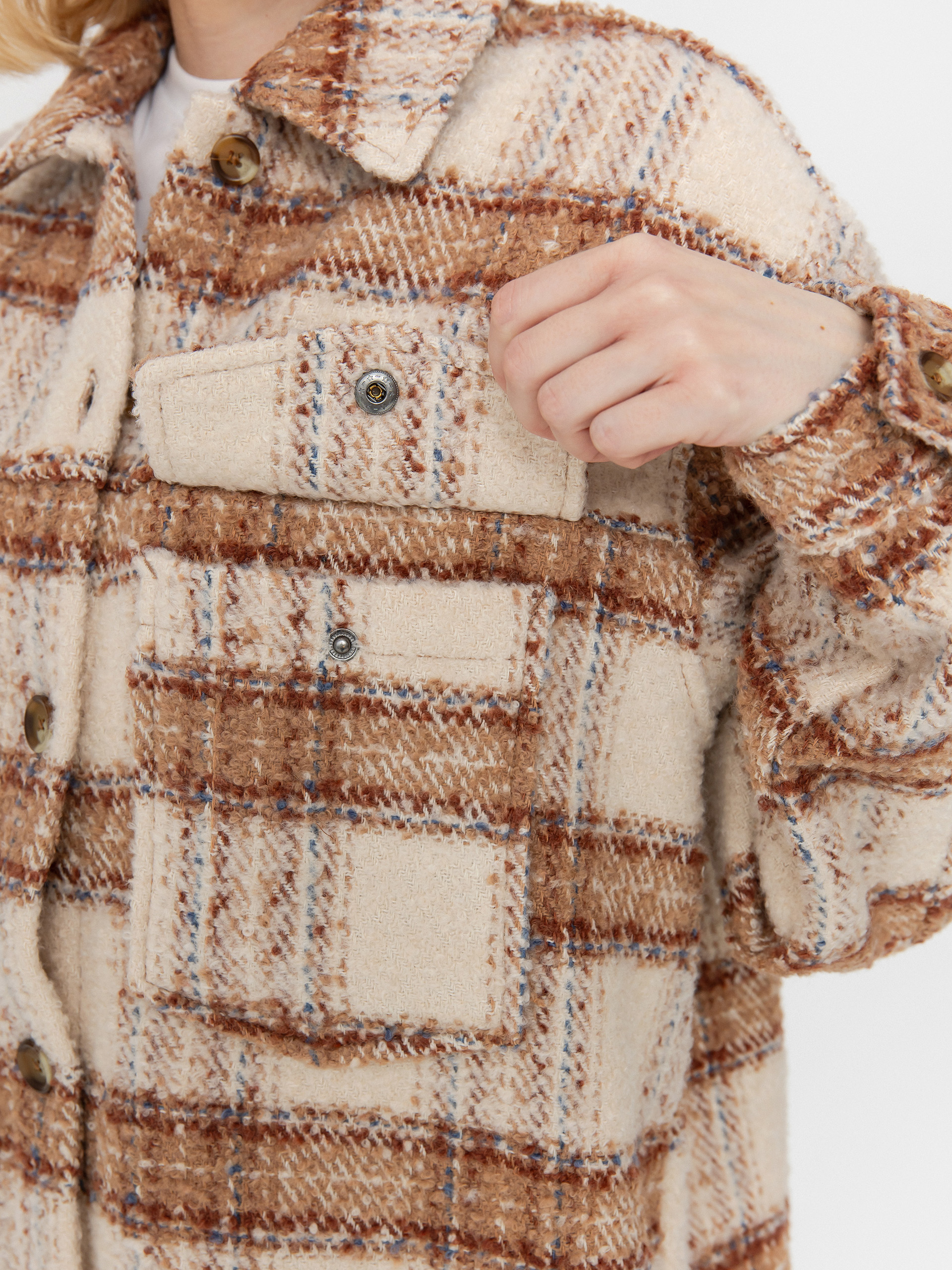 Košile Roxy Check The Swel III Wmn (parchement paradise)