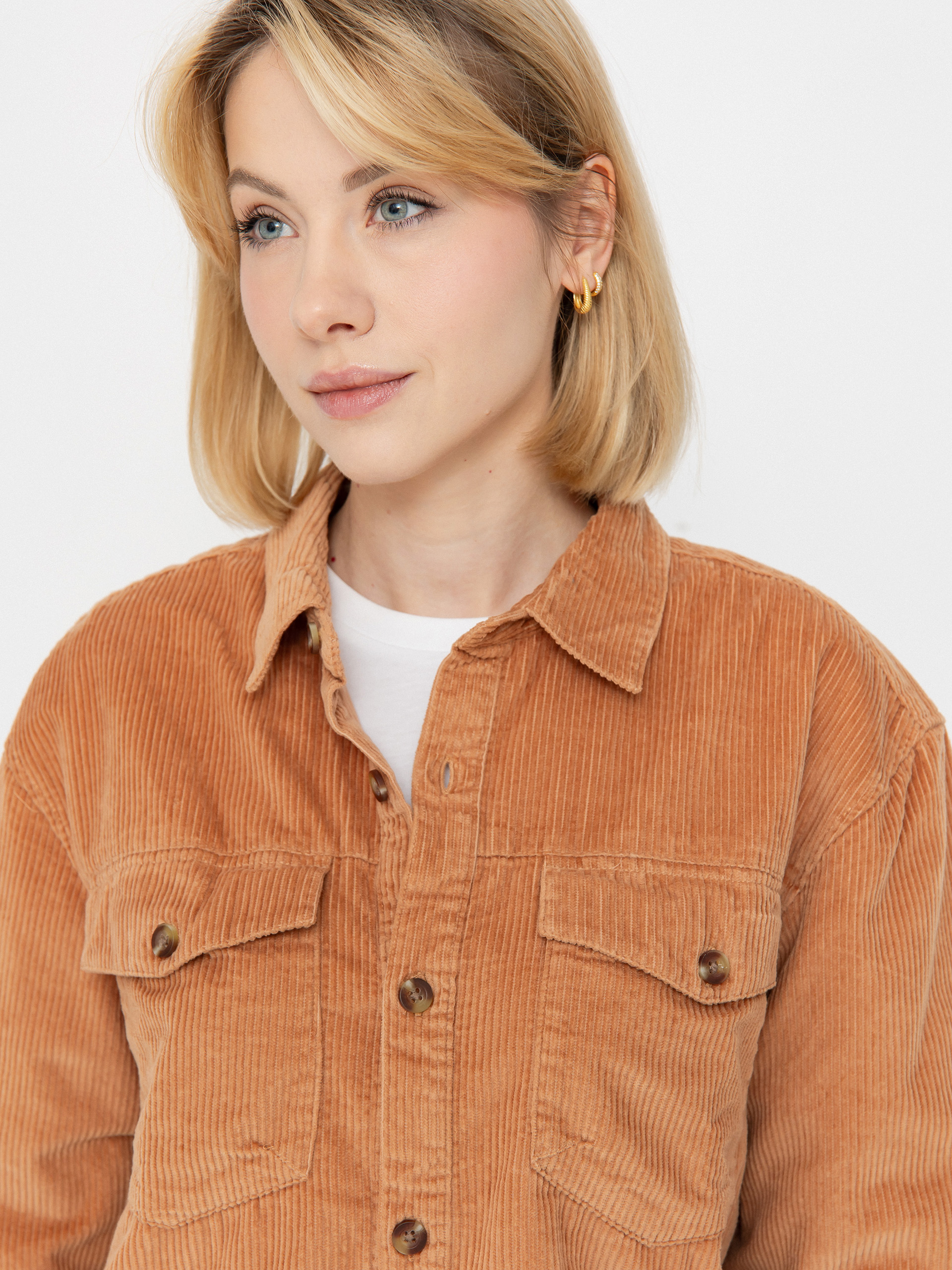 Košile Roxy Let It Go Cord Wmn (camel)