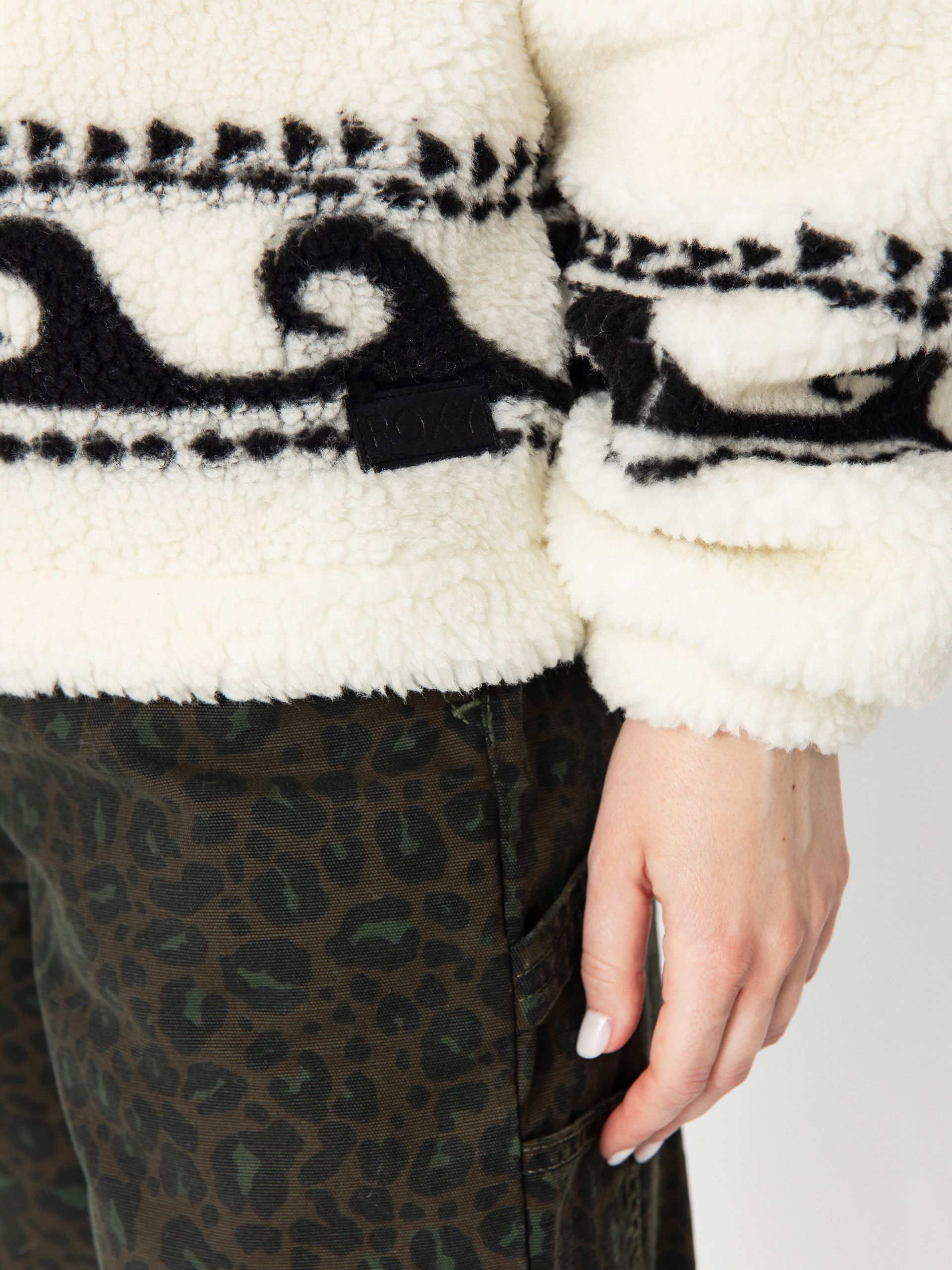 Dámský Fleecová mikina Roxy Treasure Soul (egret)