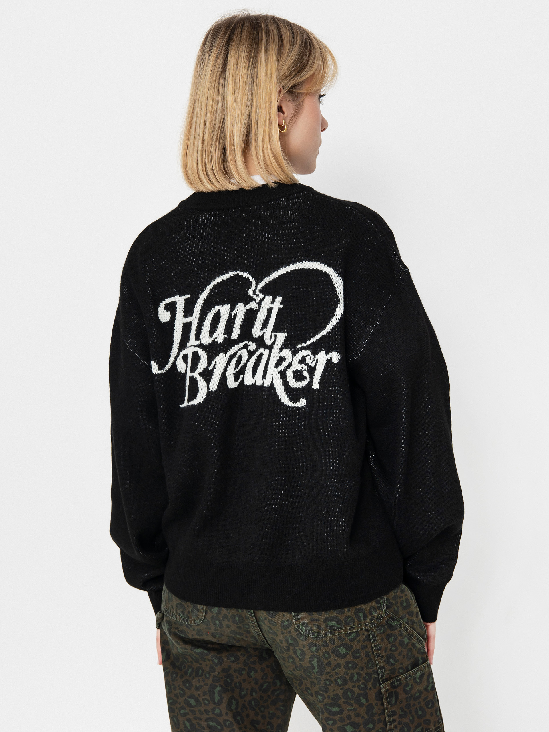 Svetr Carhartt WIP Harttbreaker Cardigan Wmn (black/wax)