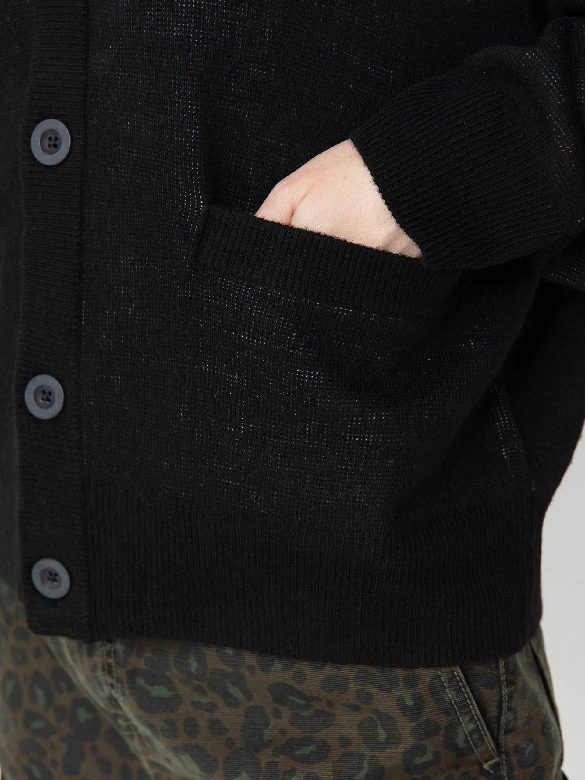 Svetr Carhartt WIP Harttbreaker Cardigan Wmn (black/wax)