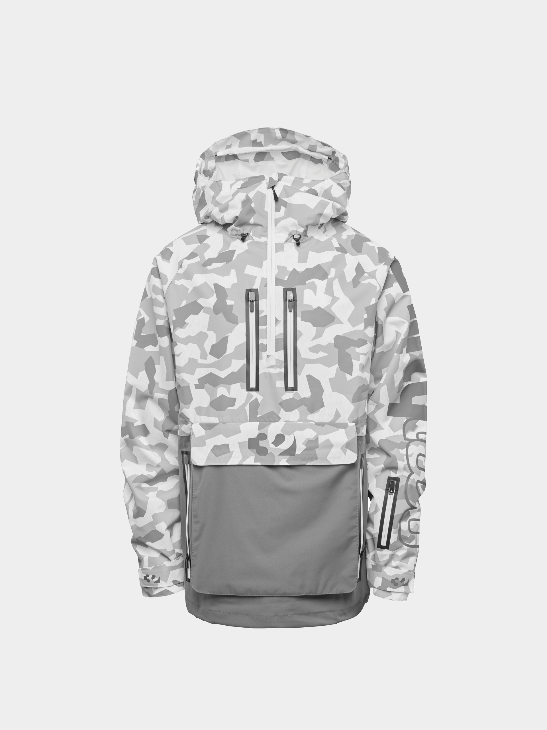 Snowboardovu00e1 bunda ThirtyTwo Light Anorak (white/camo)