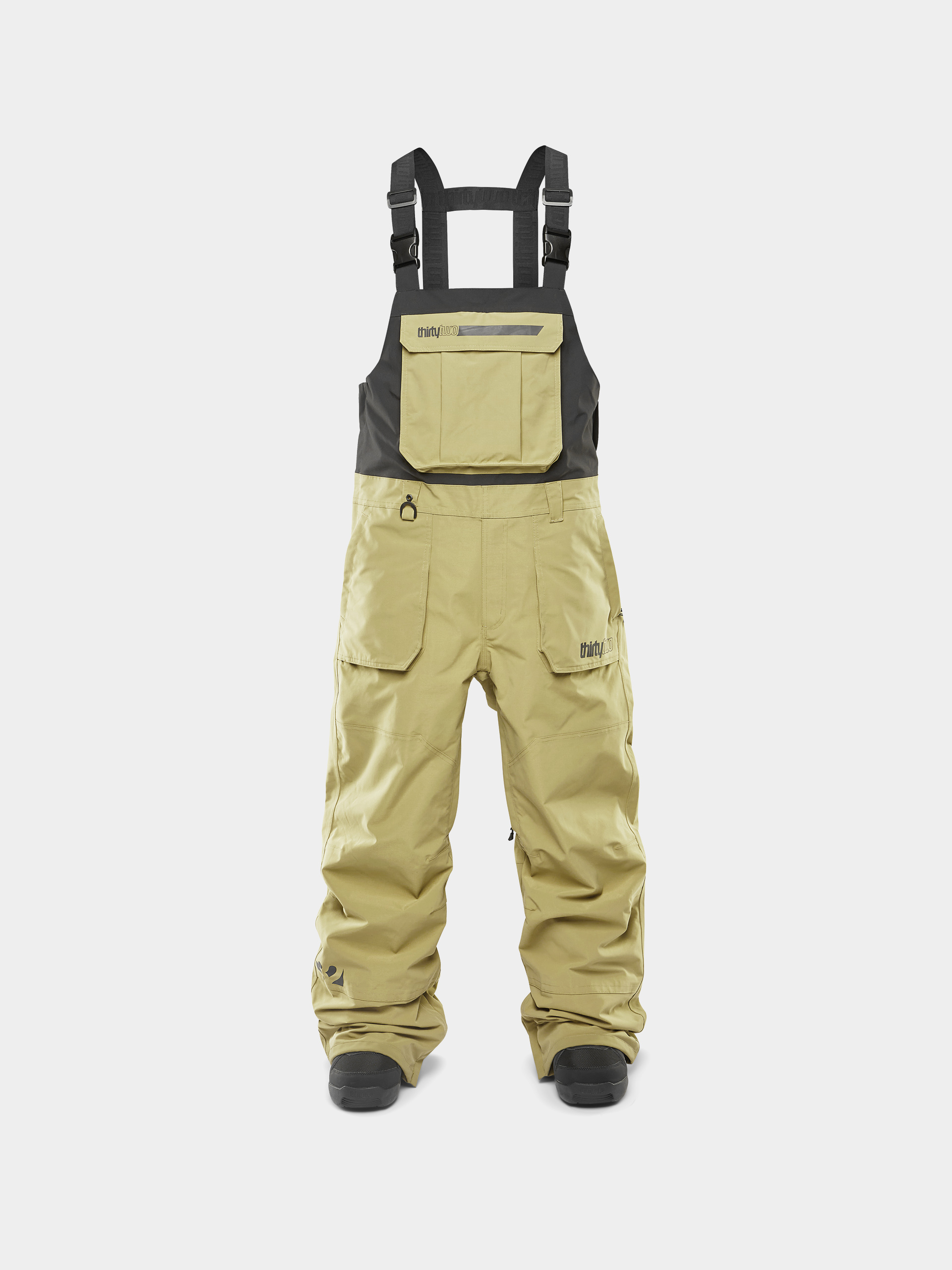 Snowboardové kalhoty  ThirtyTwo Basement Bib (khaki)