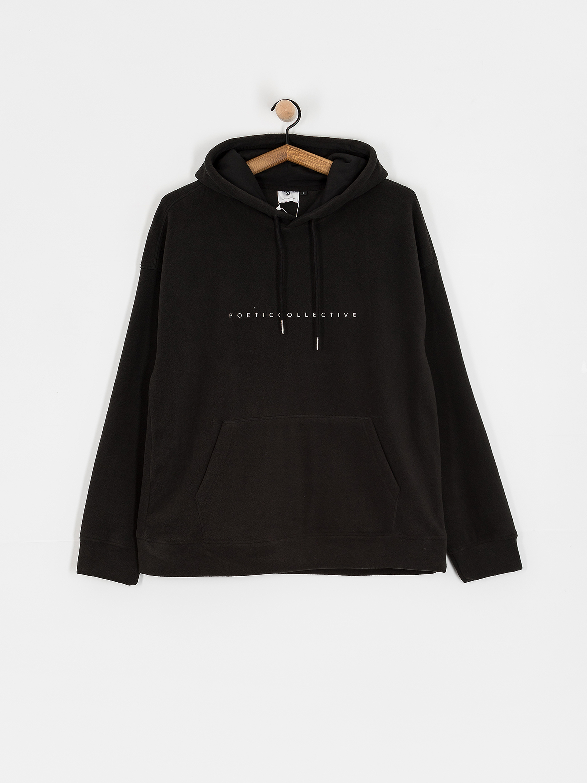 Mikina s kapucí Poetic Collective Fleece HD (black)