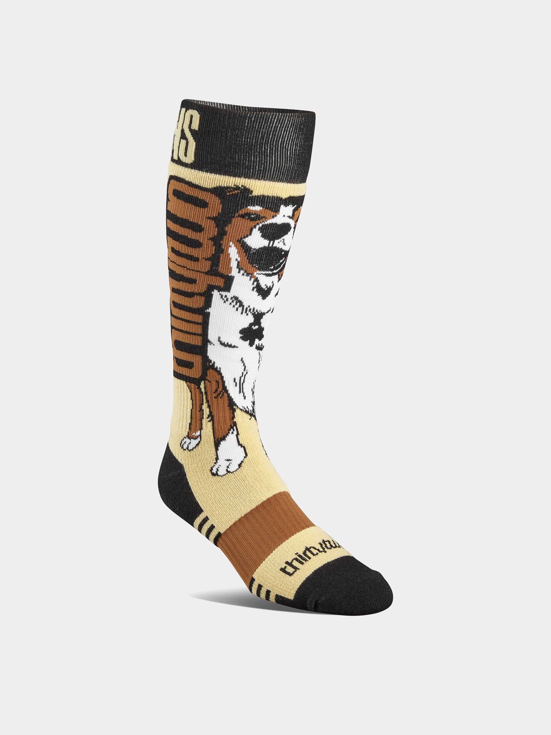 Ponožky ThirtyTwo Signature Merino (black/brown)