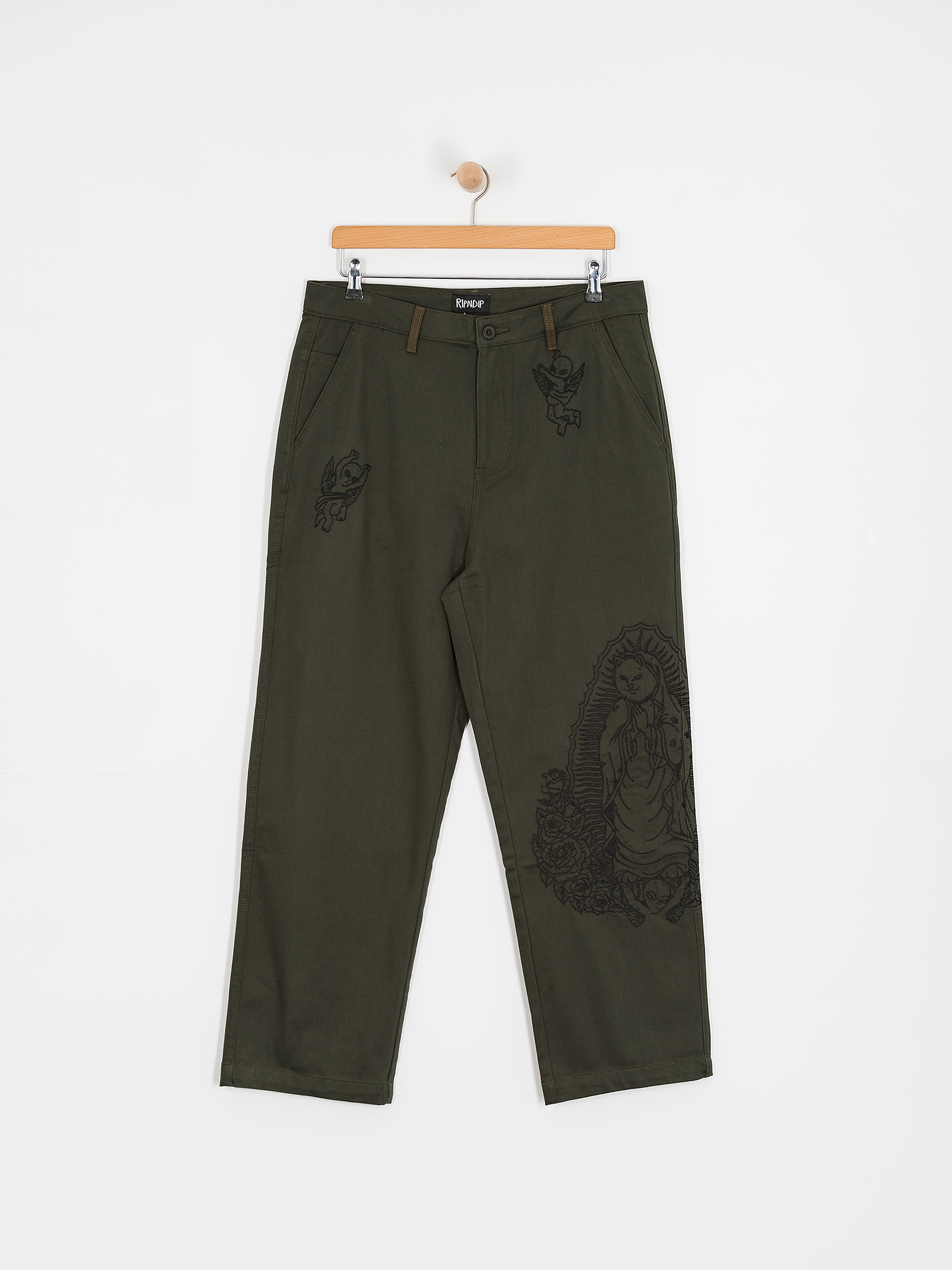 Kalhoty RipNDip Mother Nerm Twill (dark olive)