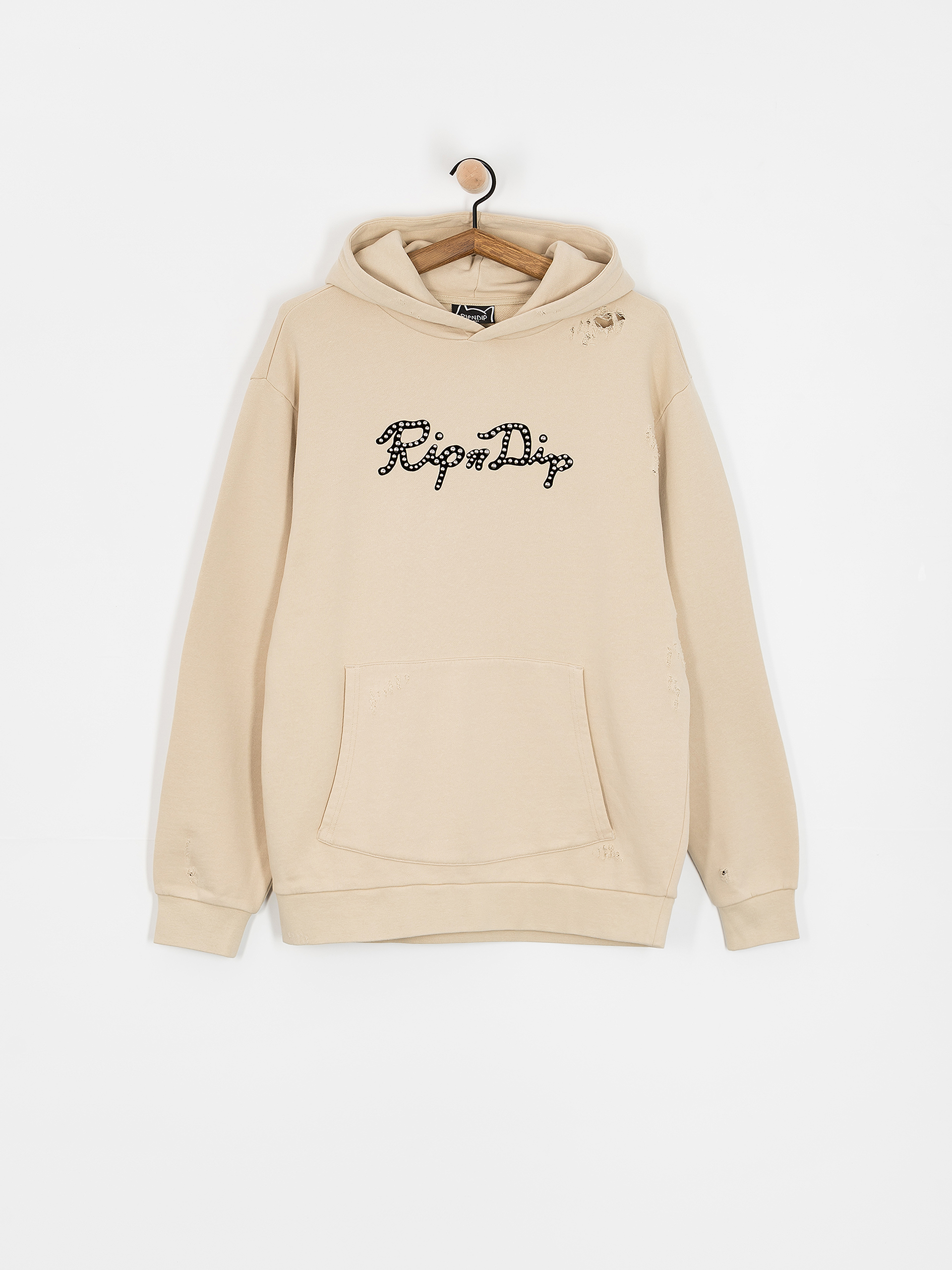 Mikina s kapucí RipNDip Script HD (khaki)