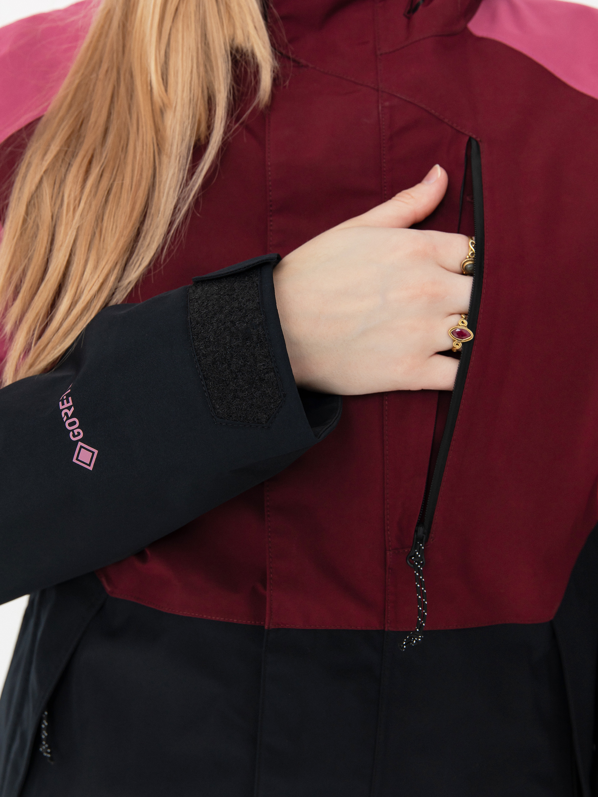 Dámská Snowboardová bunda Volcom V.Co Aris Ins Gore (burgundy)