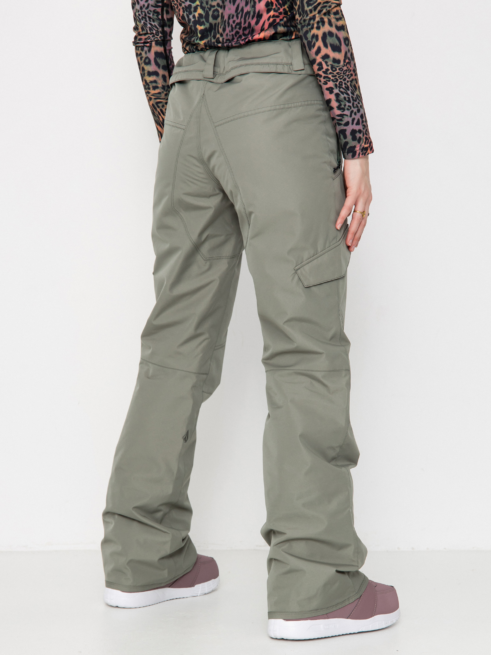 Dámské Snowboardové kalhoty  Volcom Bridger Ins (lichen green)