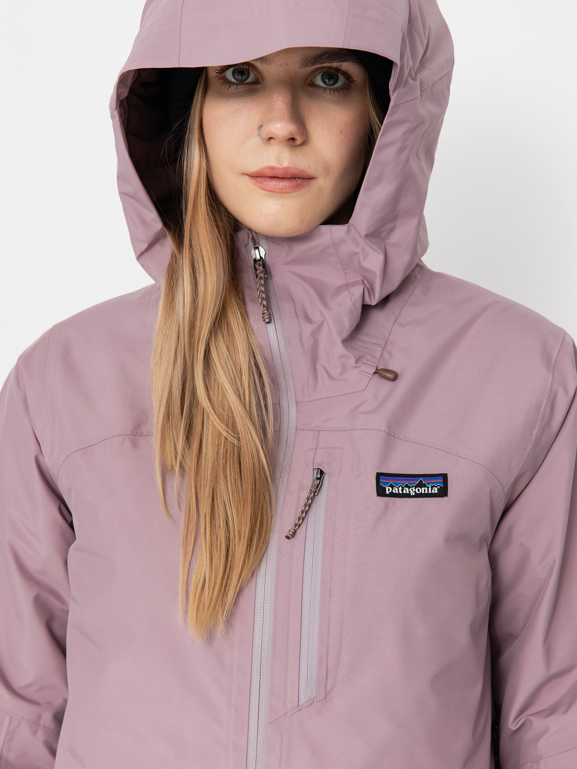 Dámská Bunda Patagonia Insulated Powder Town (stormy mauve)