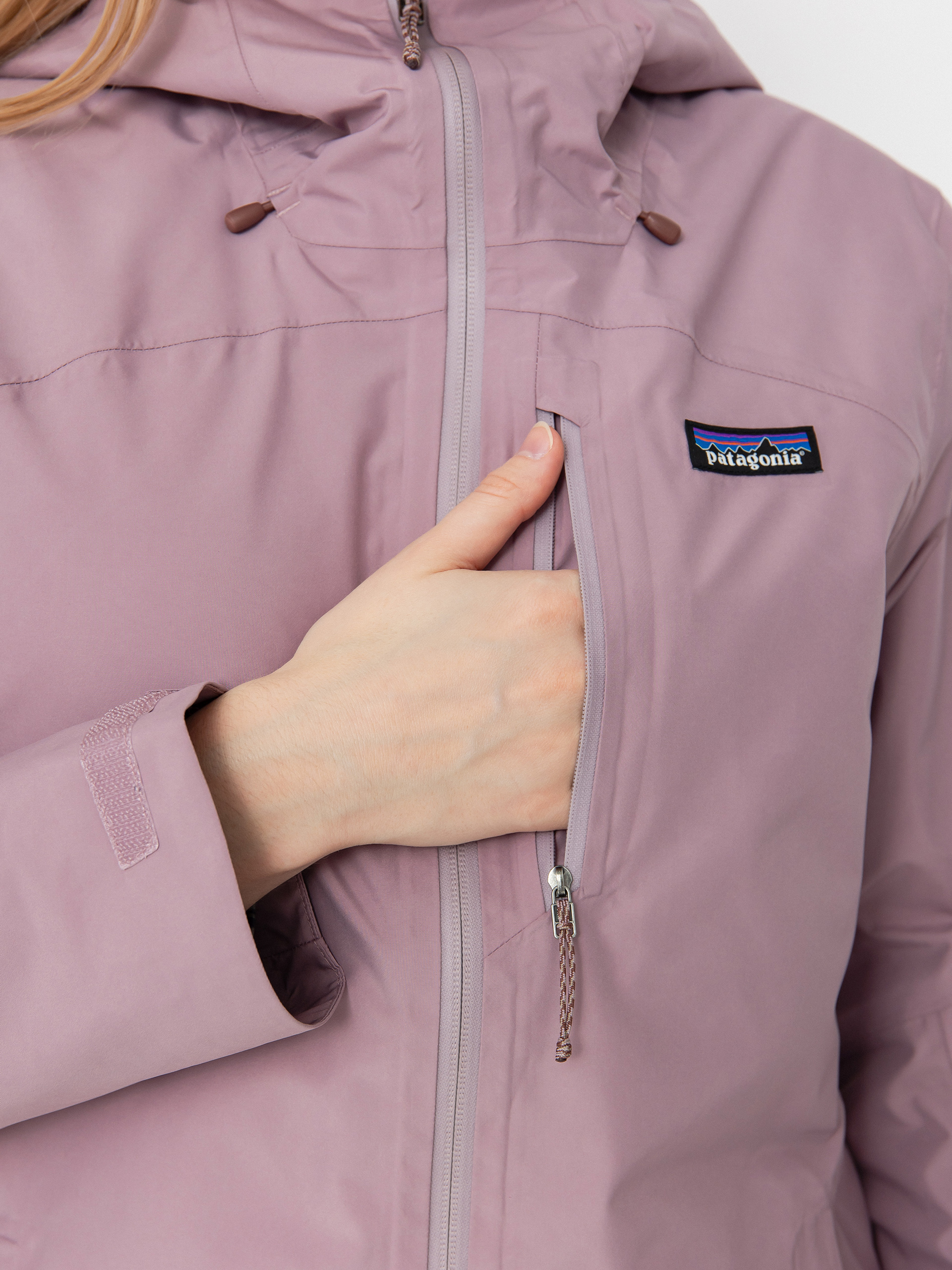 Dámská Bunda Patagonia Insulated Powder Town (stormy mauve)