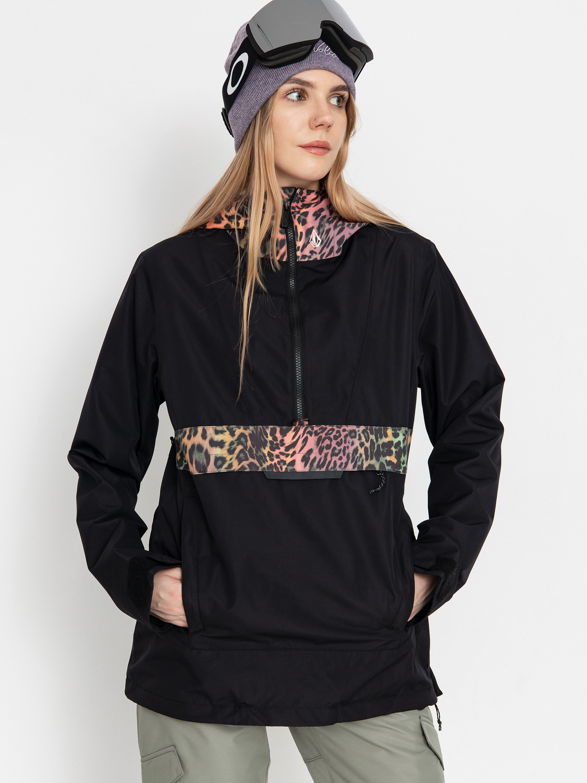 Dámská Snowboardová bunda Volcom Ashfield Pullover (black)