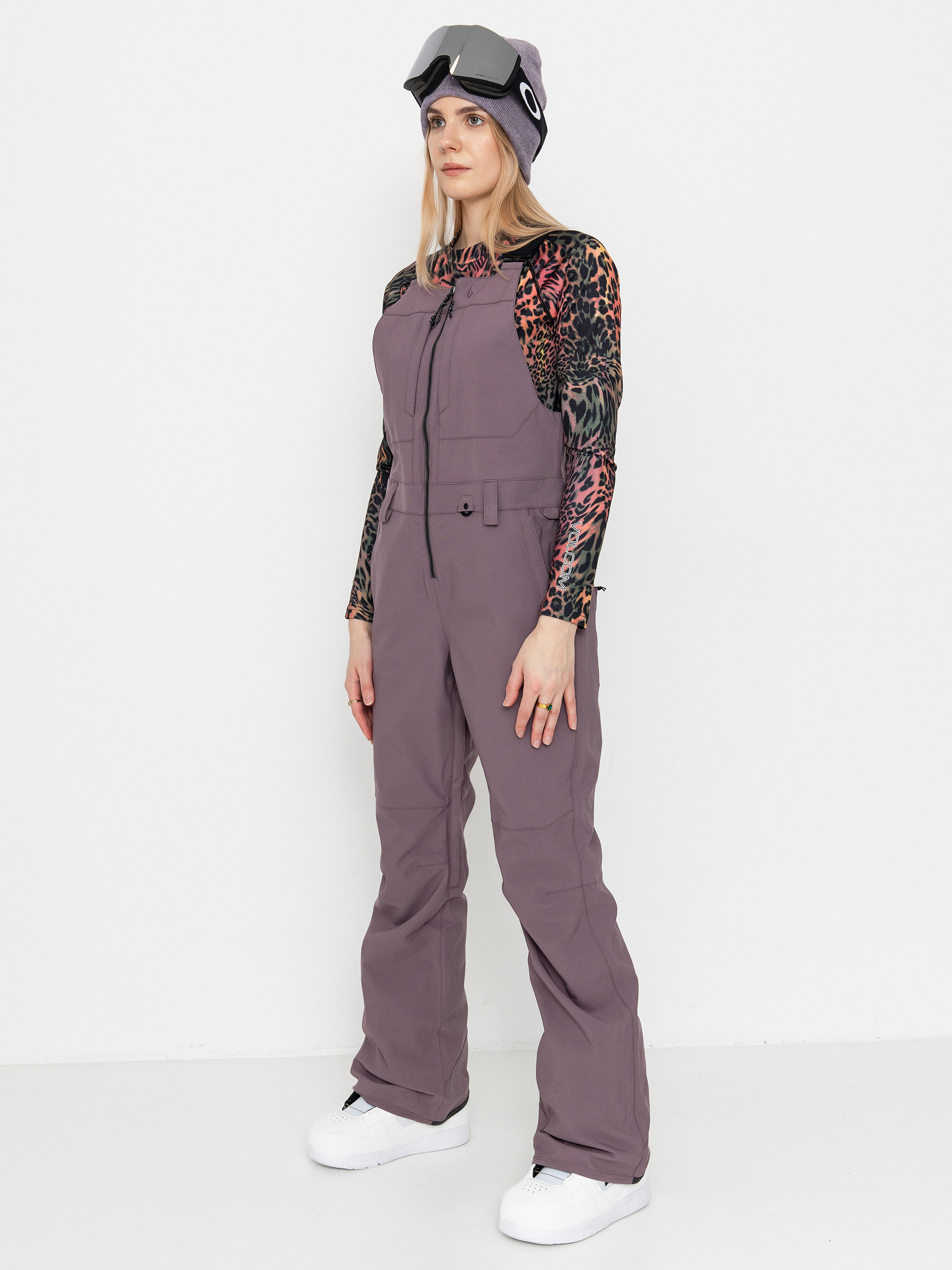 Dámské Snowboardové kalhoty  Volcom Swift Bib Overall (dusty lavender)
