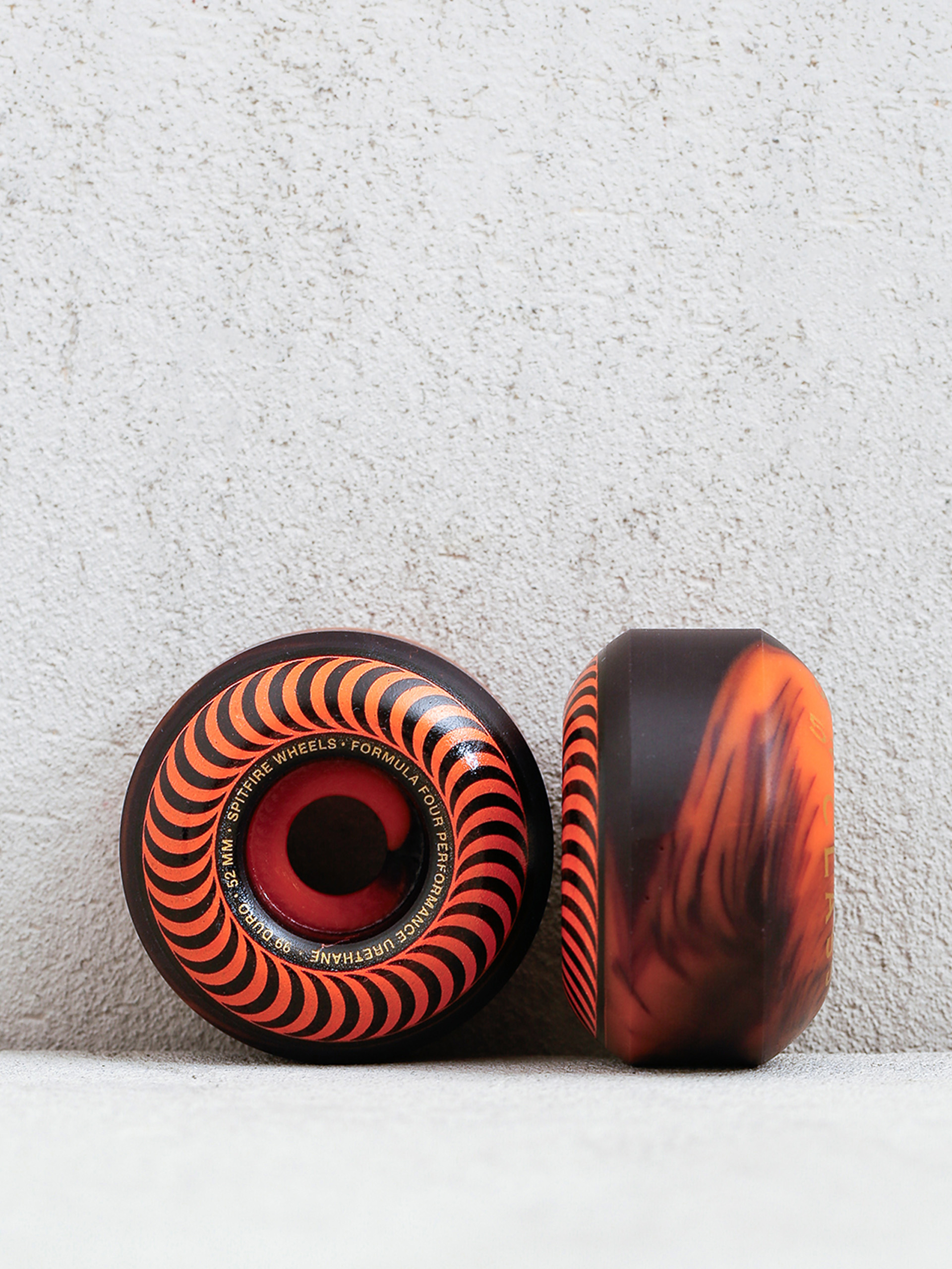 Kolečka Spitfire F4 99D Swirl Classic (black/orange)