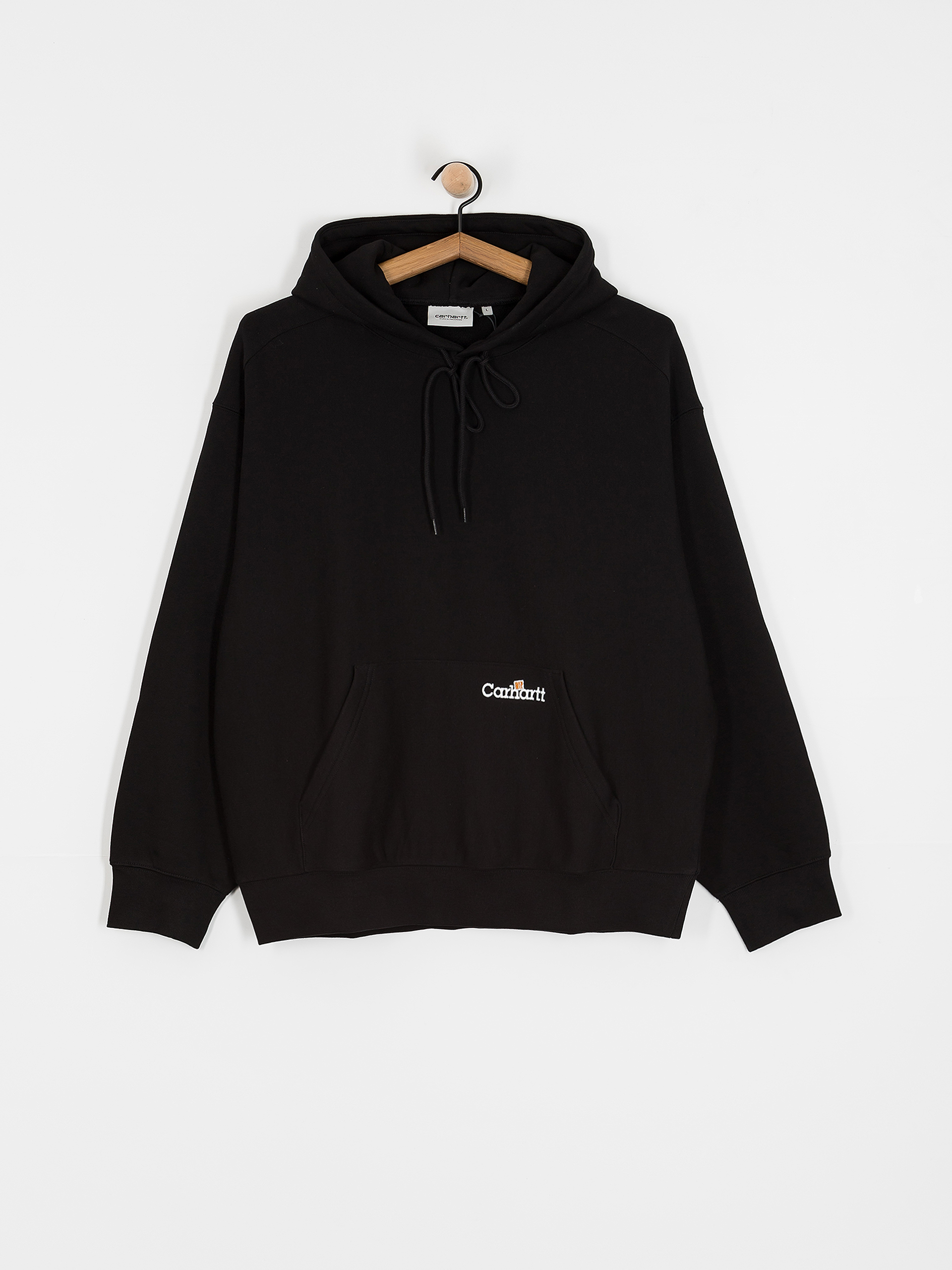 Mikina s kapucí Carhartt WIP Label Script HD (black)