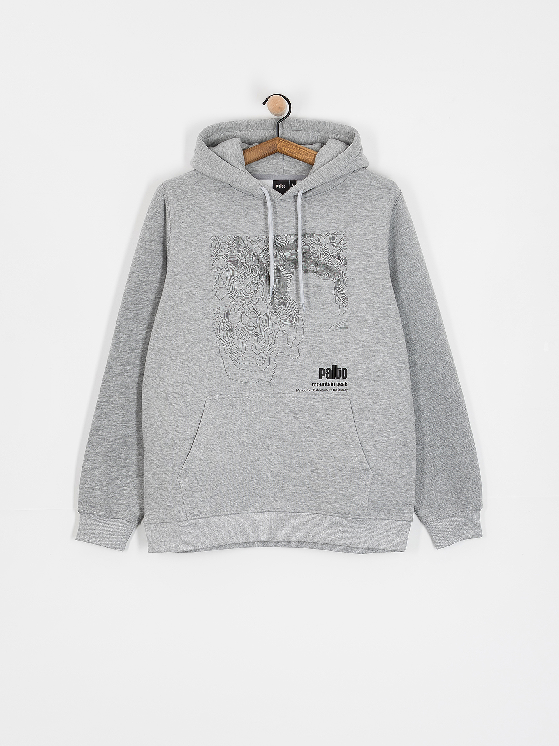 Mikina s kapucu00ed Palto Topography HD (grey)