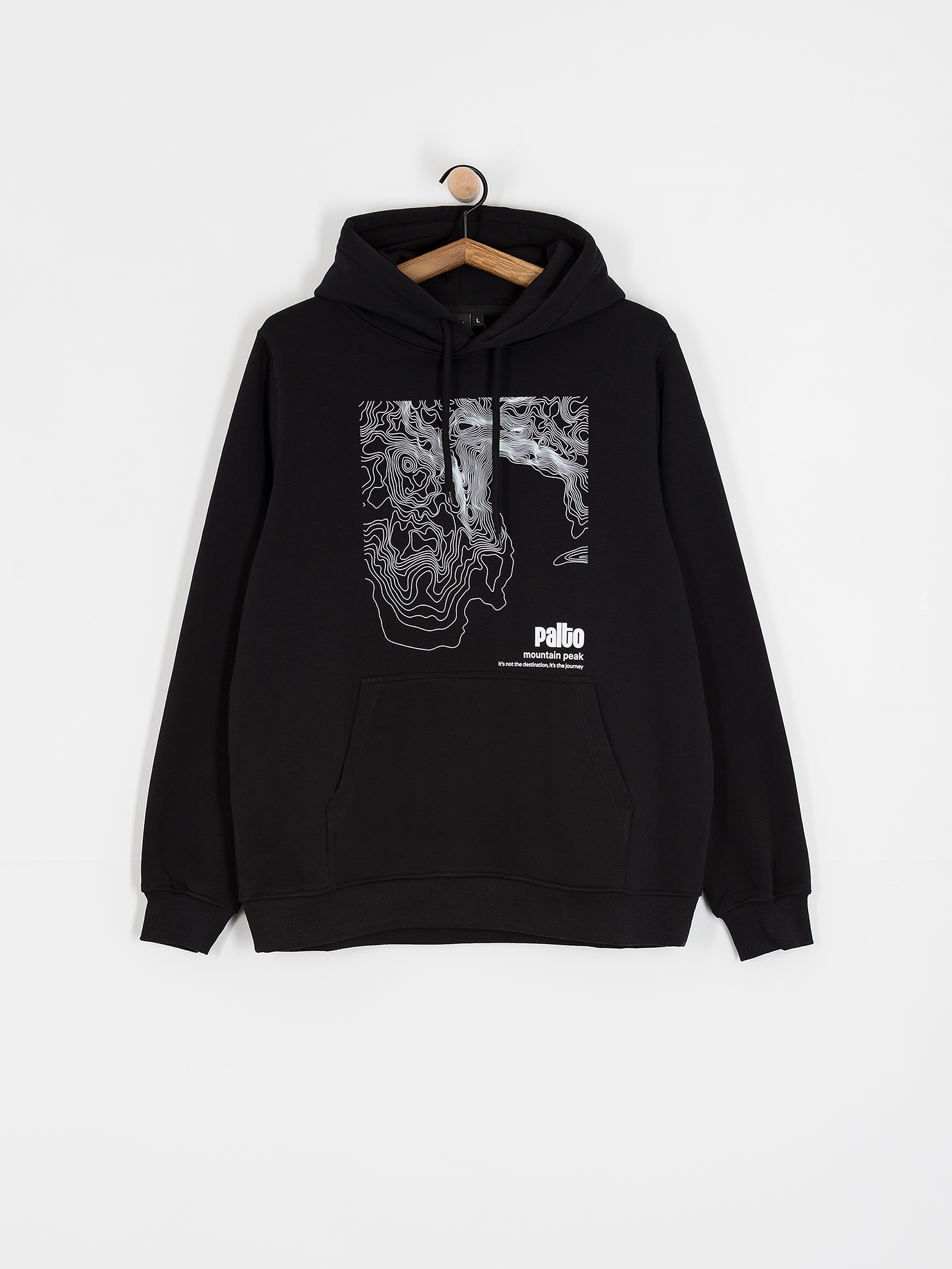 Mikina s kapucu00ed Palto Topography HD (black)