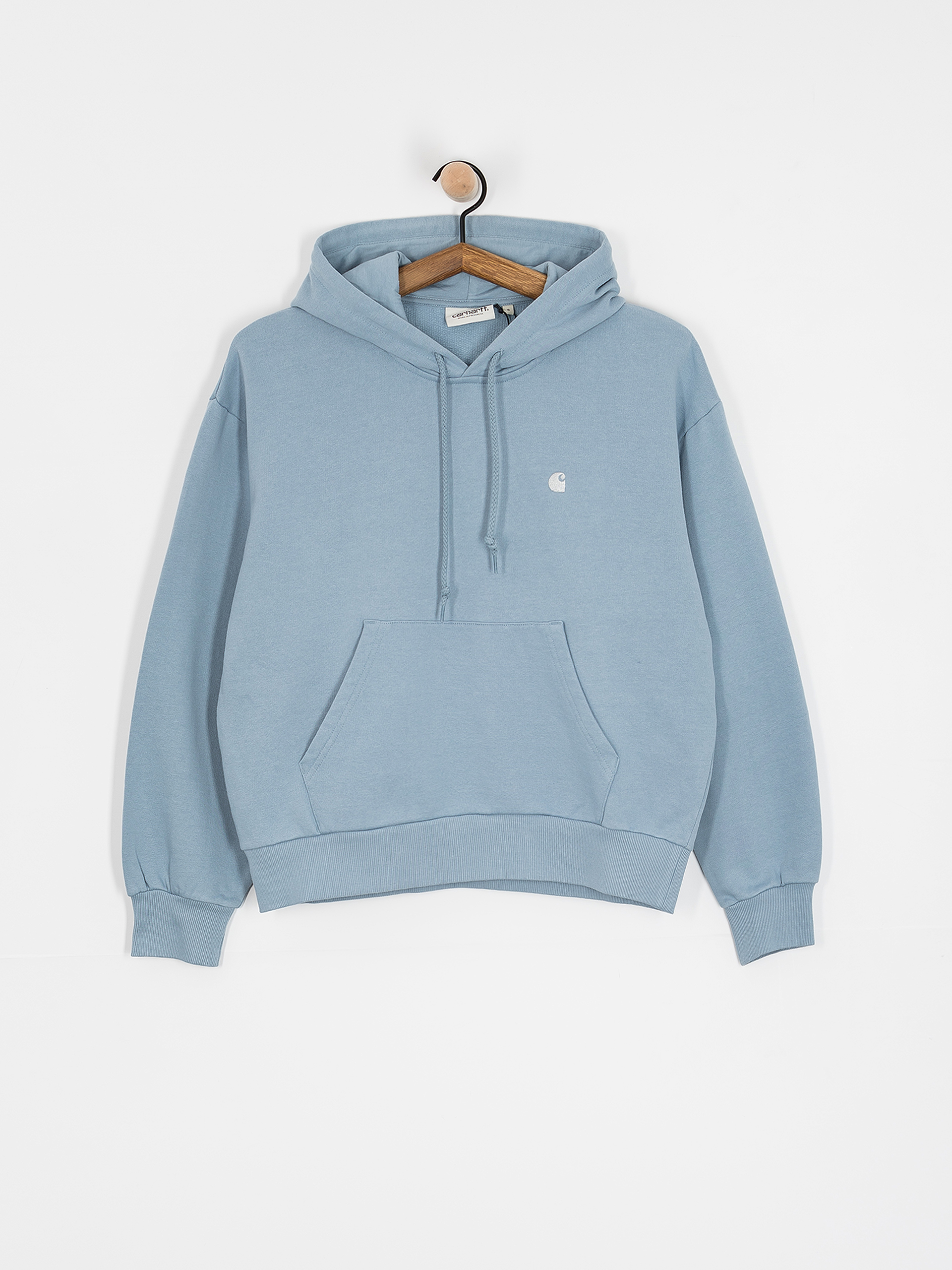 Mikina s kapucí Carhartt WIP Casey HD Wmn (frosted blue/silver)