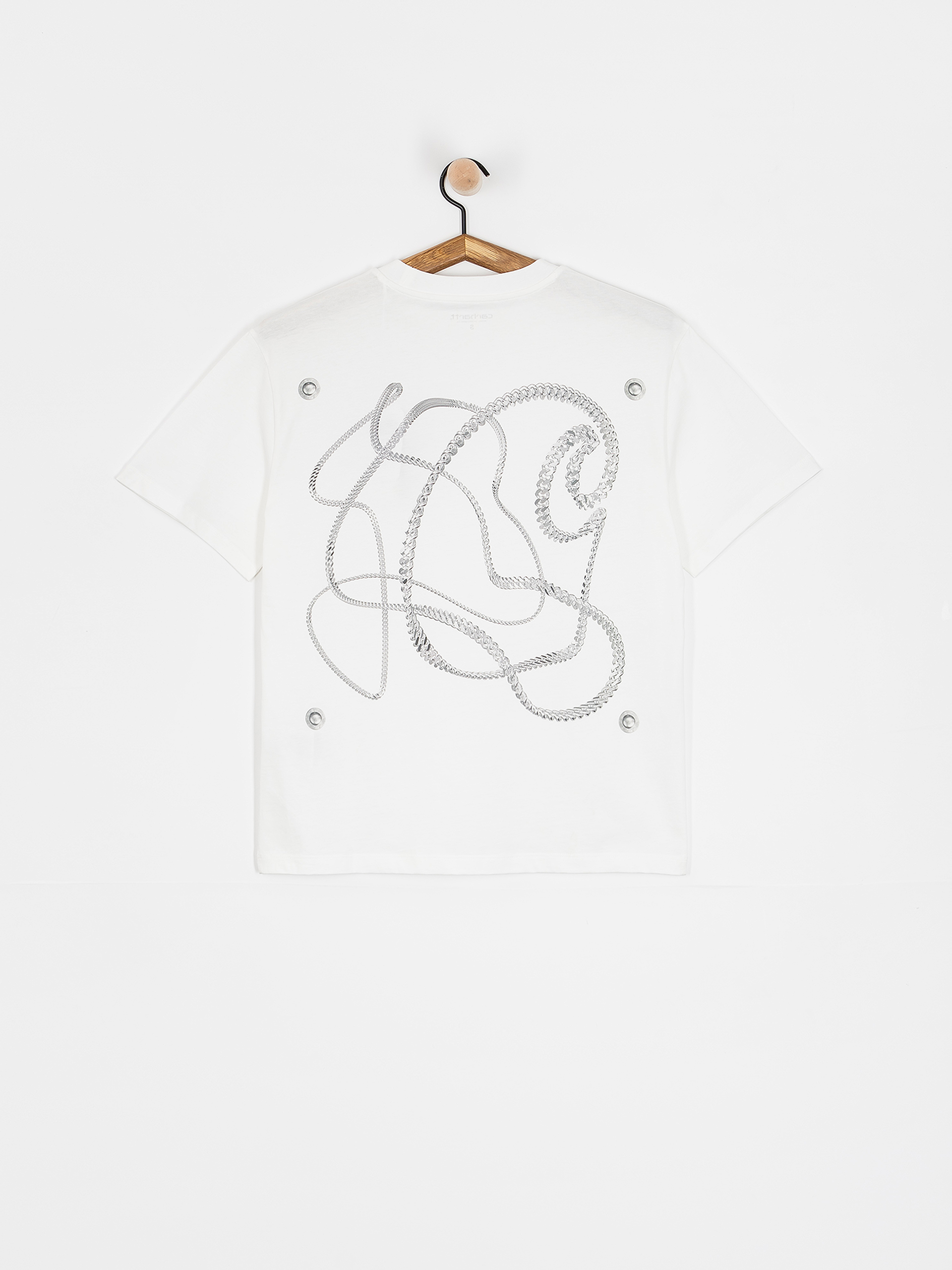 Tričko Carhartt WIP Chain Link Wmn (white/silver)