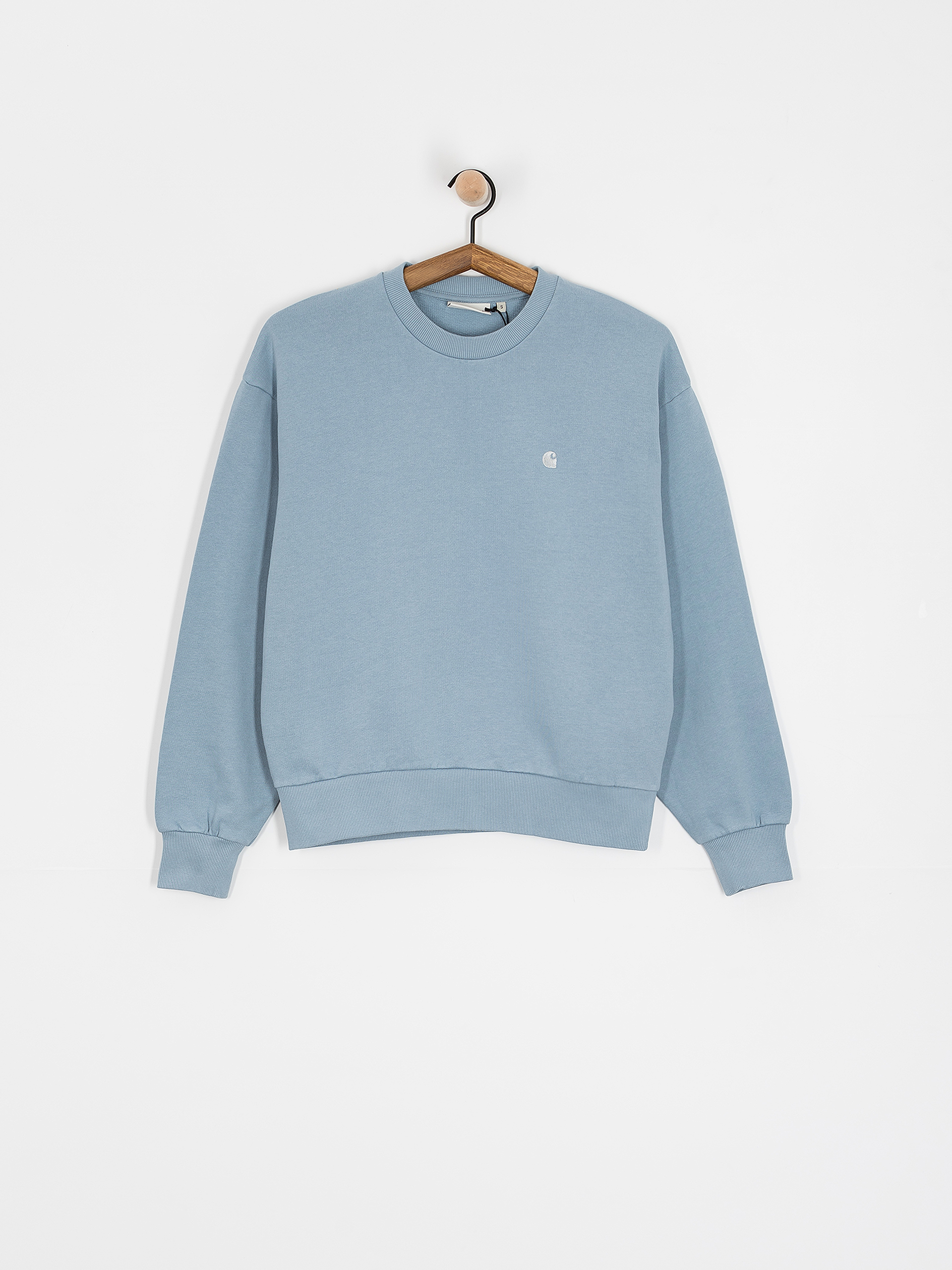 Mikina Carhartt WIP Casey Wmn (frosted blue/silver)