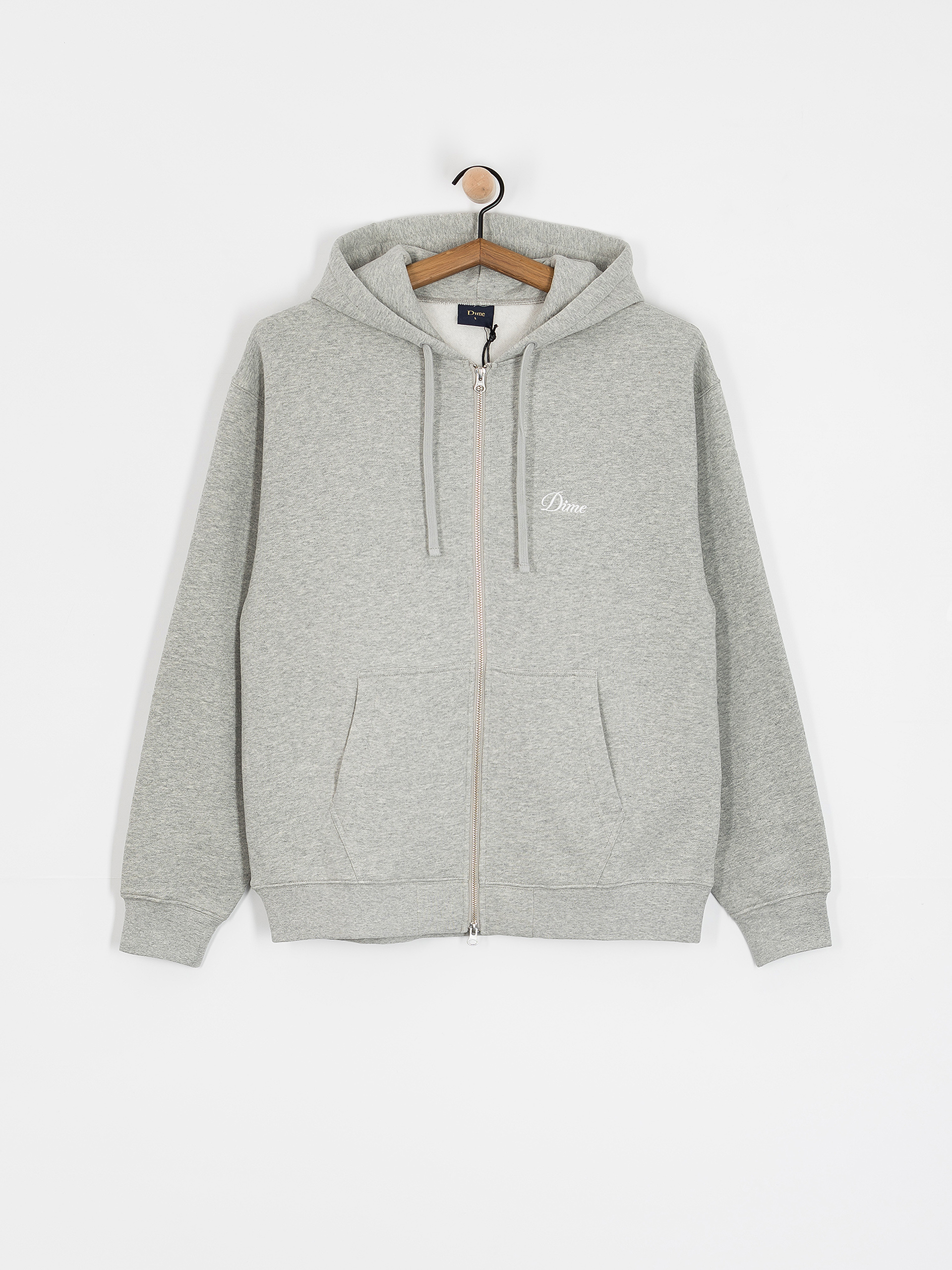 Mikina s kapucí Dime Cursive Small Logo ZHD (heather gray)