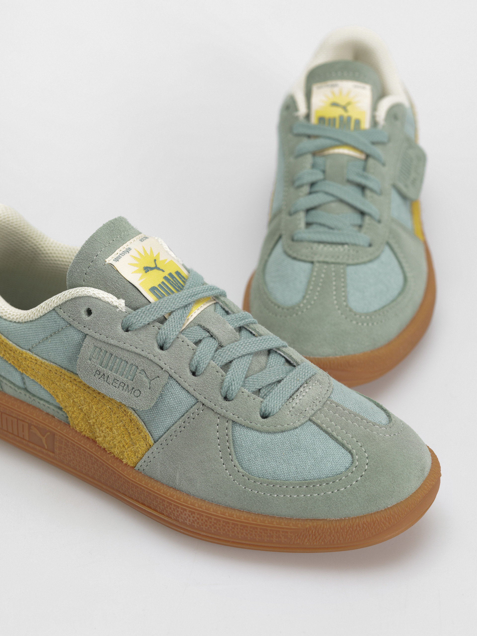Boty Puma Palermo Weathered (green moon sunny yellow)