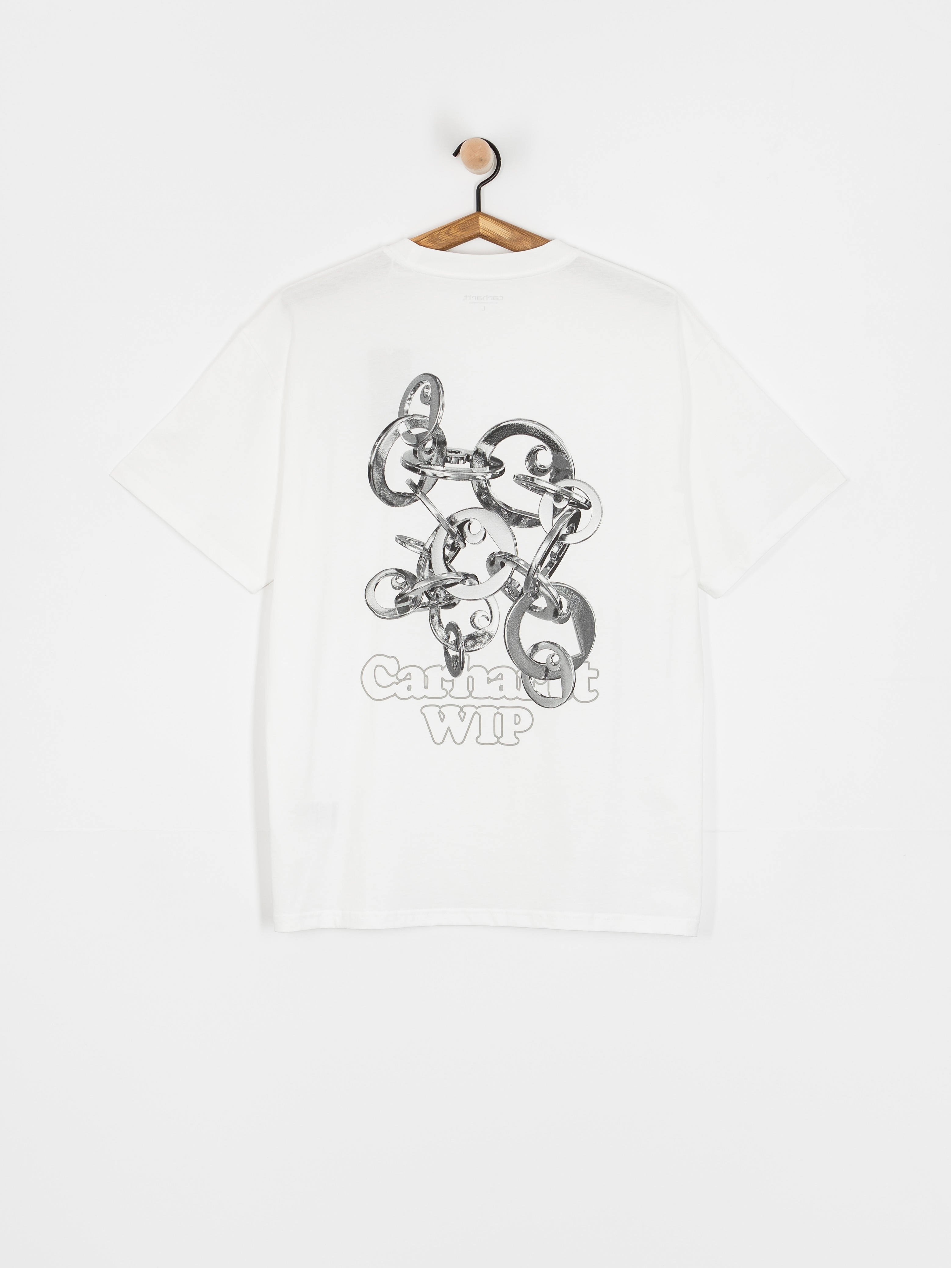 Tričko Carhartt WIP Linked Charms (white/silver)