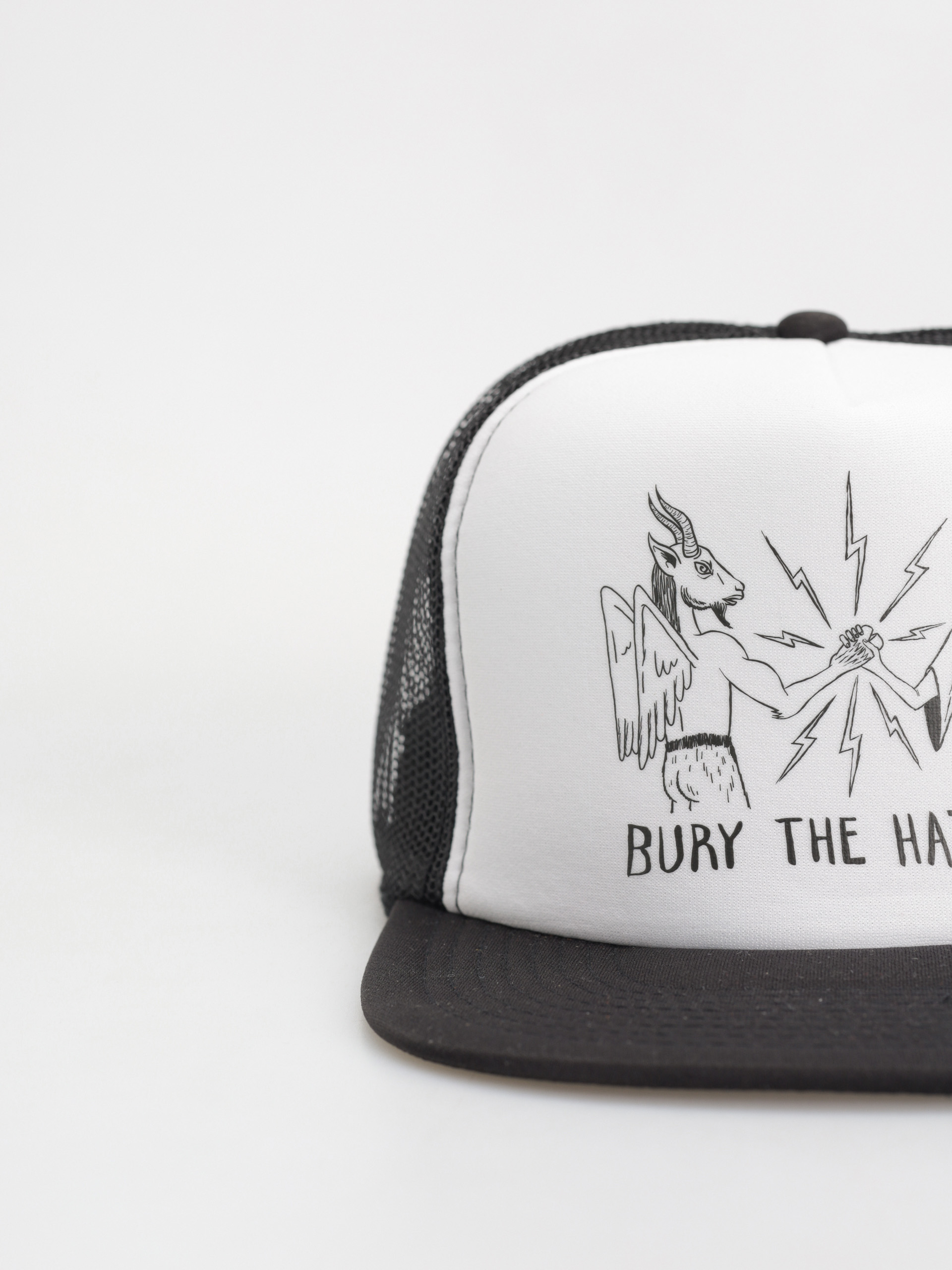 Kšiltovka Thrasher X Toy Machine B.T.H. Trucker (black/black/white)