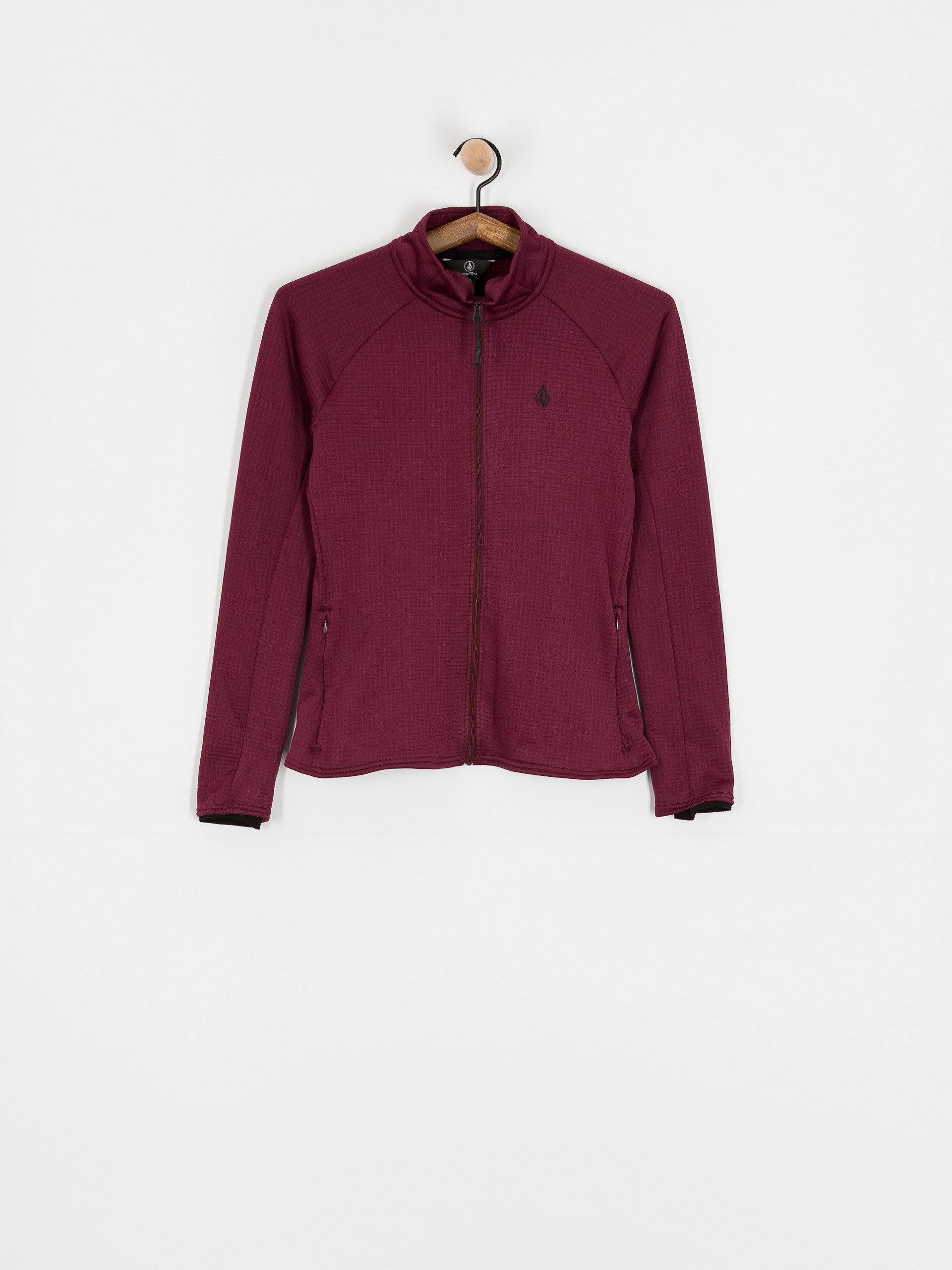 Dámská Termomikina  Volcom Gridlock Full Zip (burgundy)