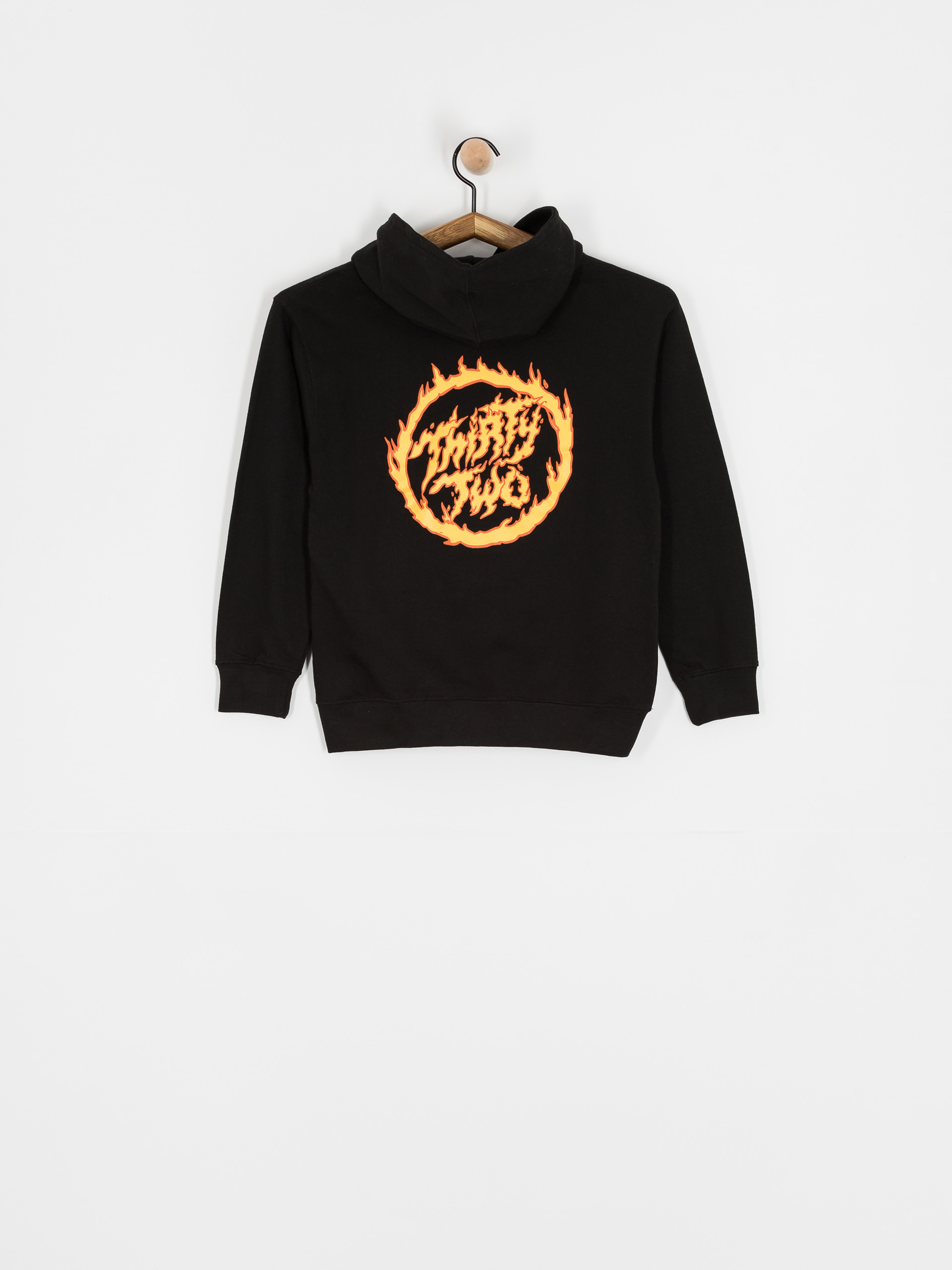 Mikina s kapucí ThirtyTwo Youth Flame HD JR (black)