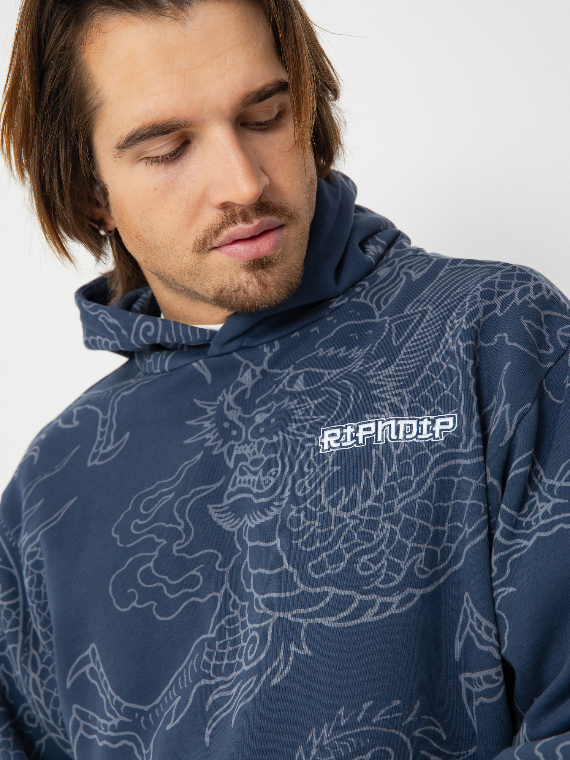 Mikina s kapucí RipNDip Haku HD (navy)