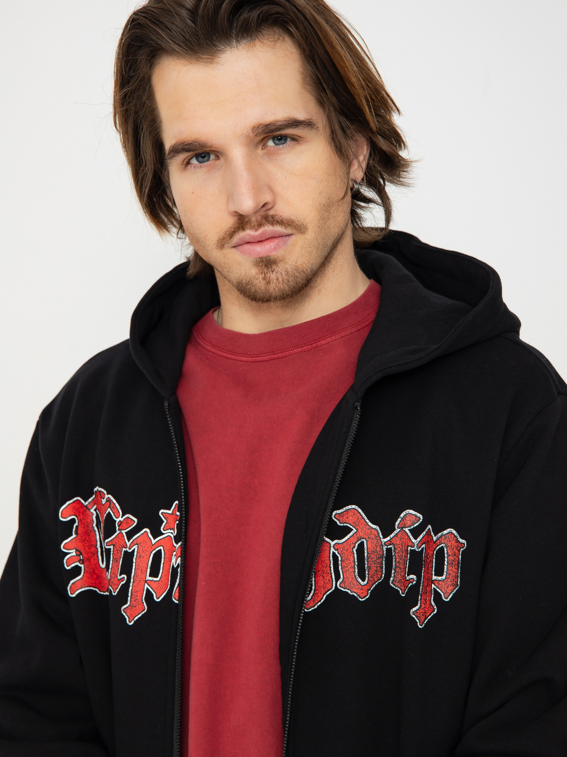 Mikina s kapucí RipNDip Fein HD (black)