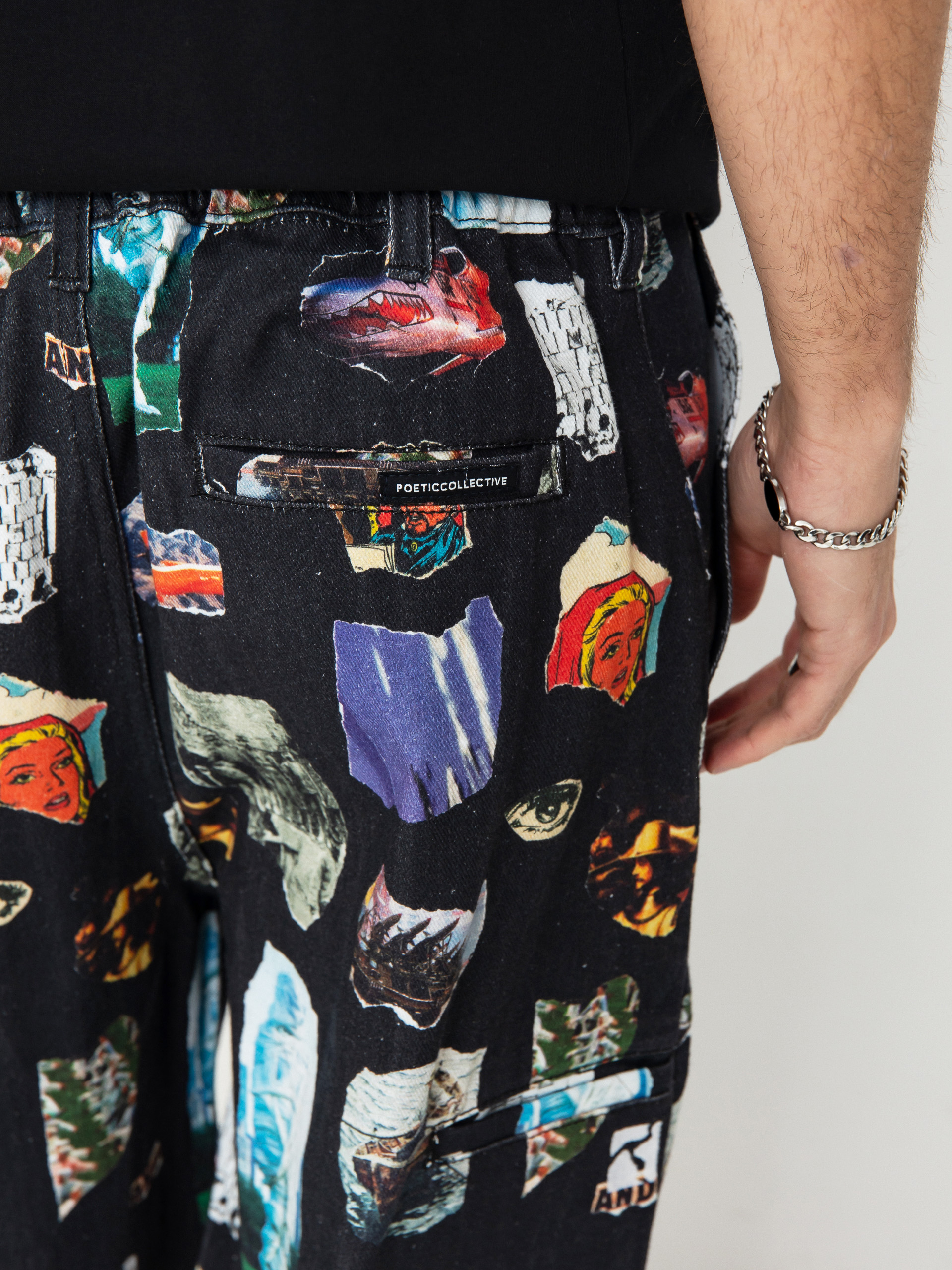 Kalhoty Poetic Collective Painter (and collage)