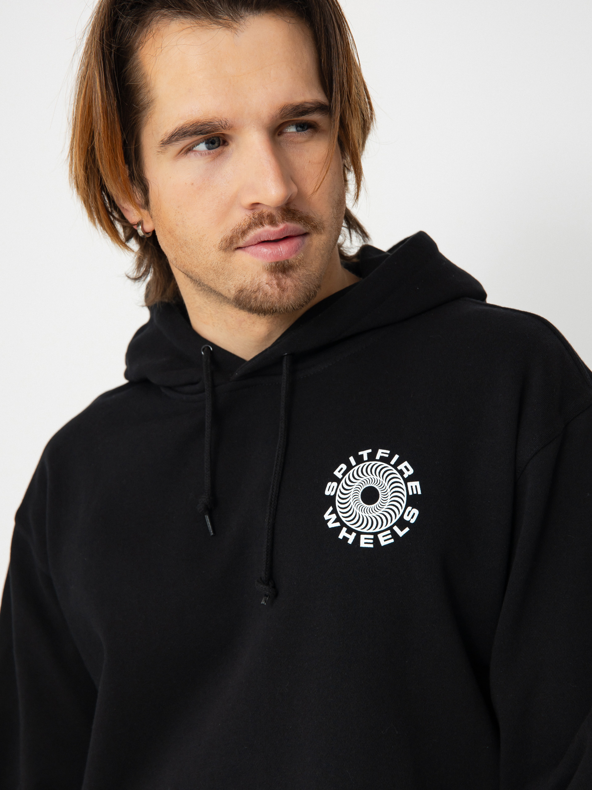 Mikina s kapucí Spitfire Cls 87 Swirl HD (black/white)